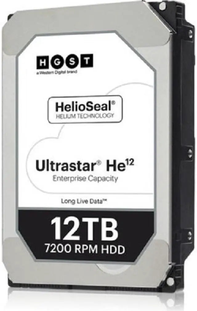 HGST Ultrastar He12 0F30141 12TB 7200 RPM 256MB Cache SATA 6.0Gb/s 3.5" Hard Drives Bare Drive