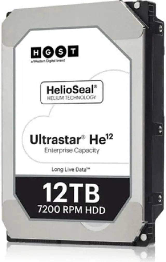 HGST Ultrastar He12 0F30141 12TB 7200 RPM 256MB Cache SATA 6.0Gb/s 3.5" Hard Drives Bare Drive