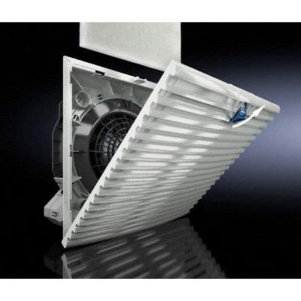 Axial Fan, Square, 115V AC, 1 Phase, PBT Plastic, 10 1/8 in W.