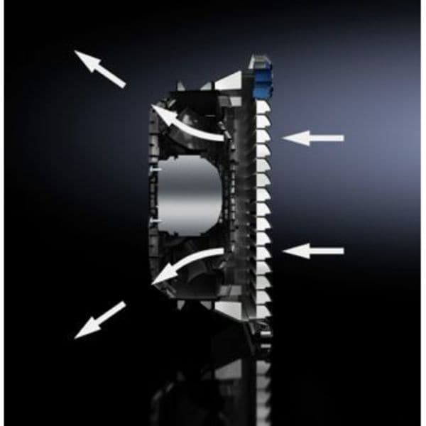 Axial Fan, Square, 115V AC, 1 Phase, PBT Plastic, 5 13/16 in W.