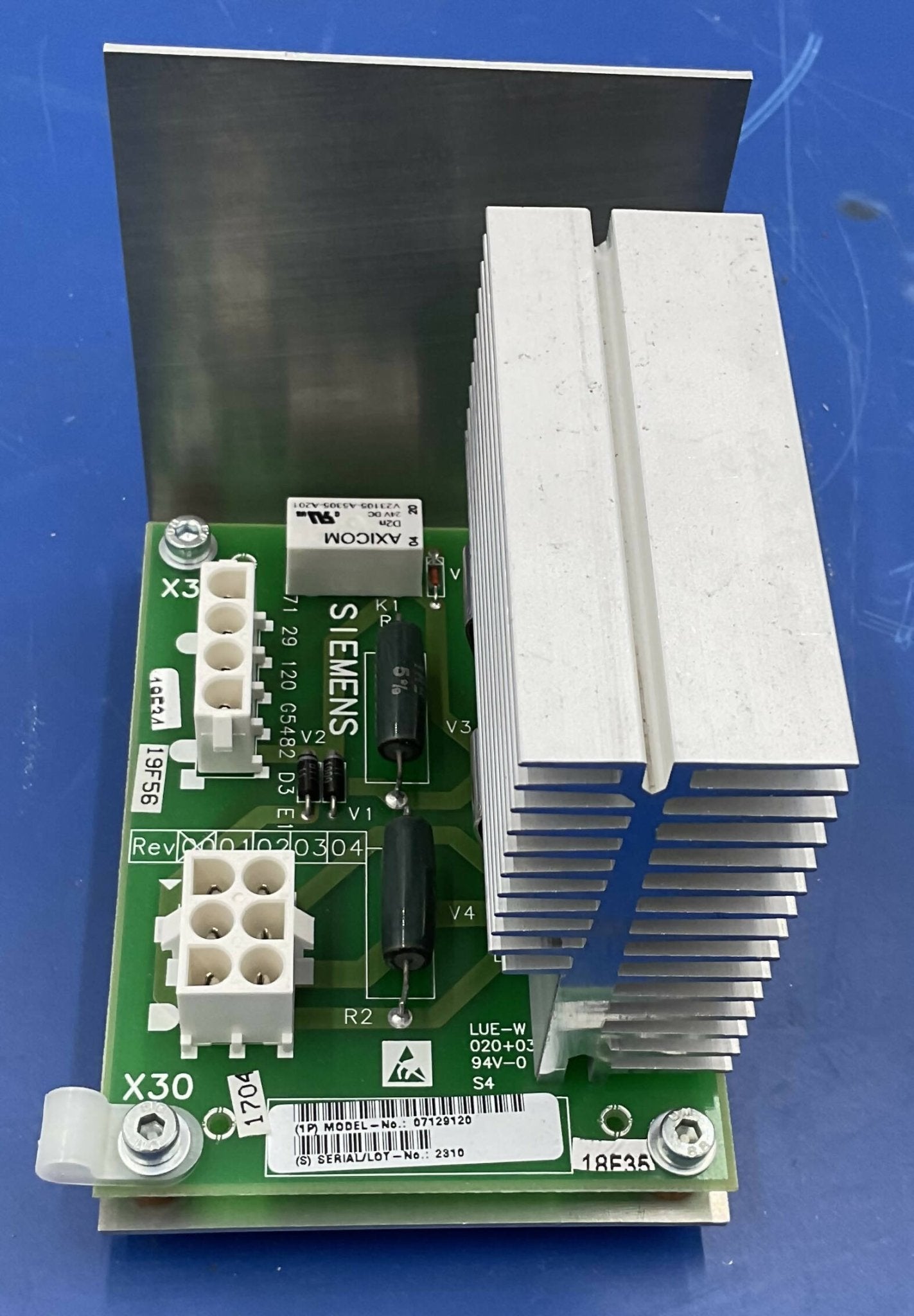 Siemens 7129112 - Amplifier Board D3 Complete PCB Front View | Alo Tech Solutions