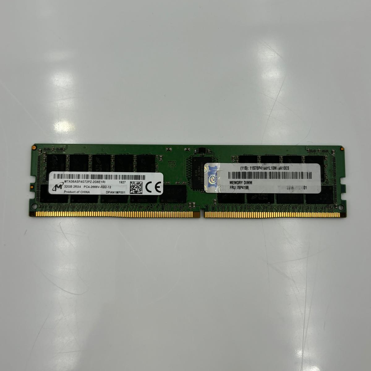 Micron 78P4198 - 32GB DDR4-3200 RDIMM 2Rx4 MTA36ASF4G72PZ | Alo Tech Solutions