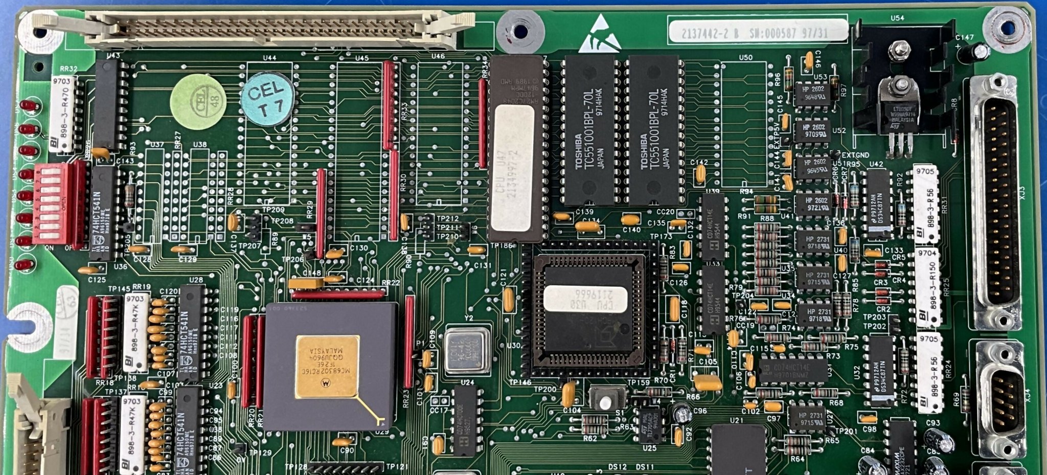 CARTE CPUV5 BOARD (2137442-2 B/21103109 A GE