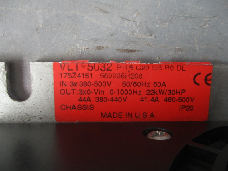 DANFOSS 145Z4151 VLT5032PT5C20SBR0DL 380-500V 60A UNMP