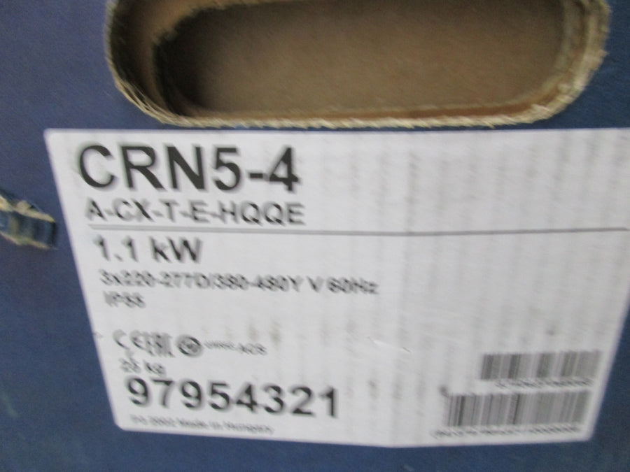 GRUNDFOS A-97954321-10000005 CRN5-4A-CX-T-E-HQQE 220-277/380-480V 4.20-3.9/2.40-2.29A NSMP