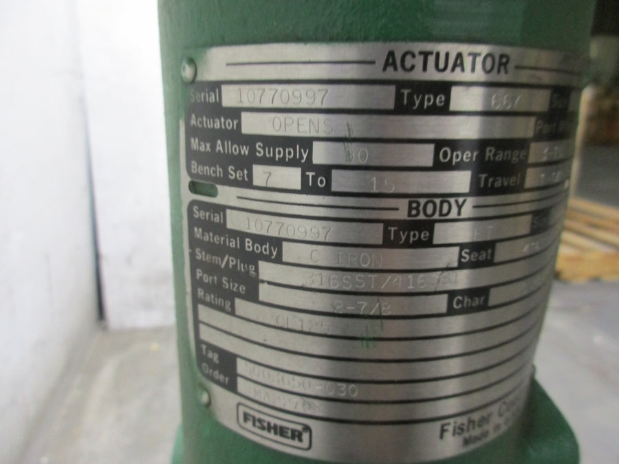 FISHER 667 5003650-030 8-15PSI 2-1/2" NSNP