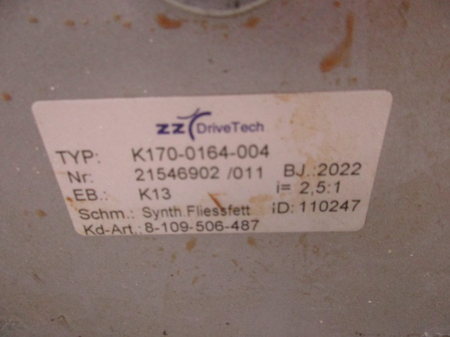 ZZ DRIVE TECH GEARBOX K170-0164-004 NSNP