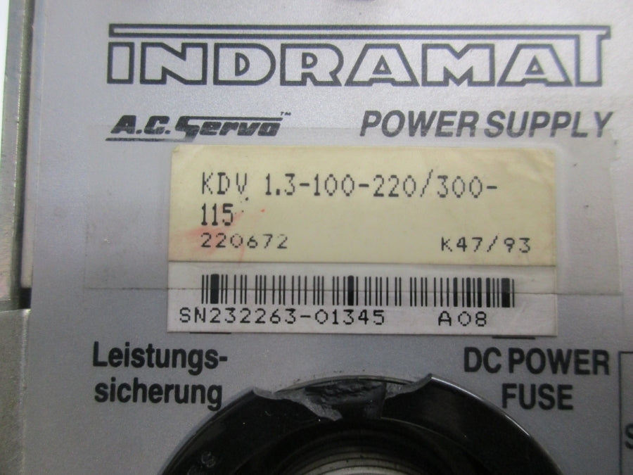 INDRAMAT KDV1.3-100-220/300-115 UNMP