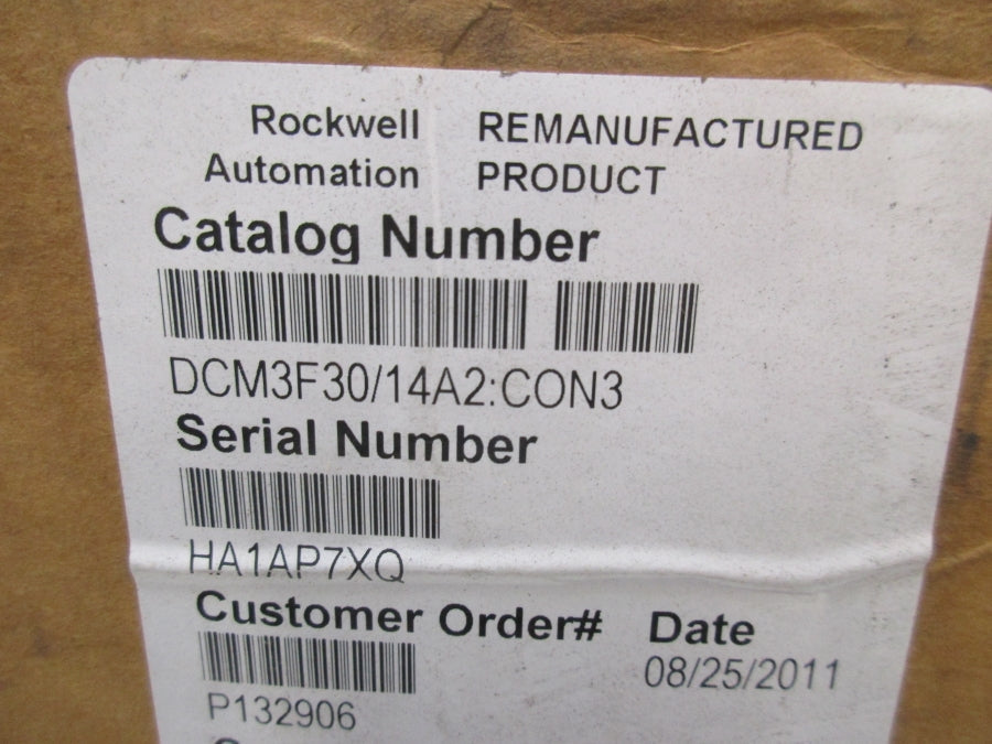 CONTROL TECHNIQUES DCM3F30/14A2 32.2V 6.65A REMAN