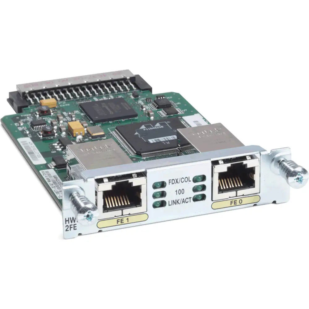 Cisco HWIC-2FE 2-Port Fast Ethernet High-Speed WAN Interface Card - Refurbished
