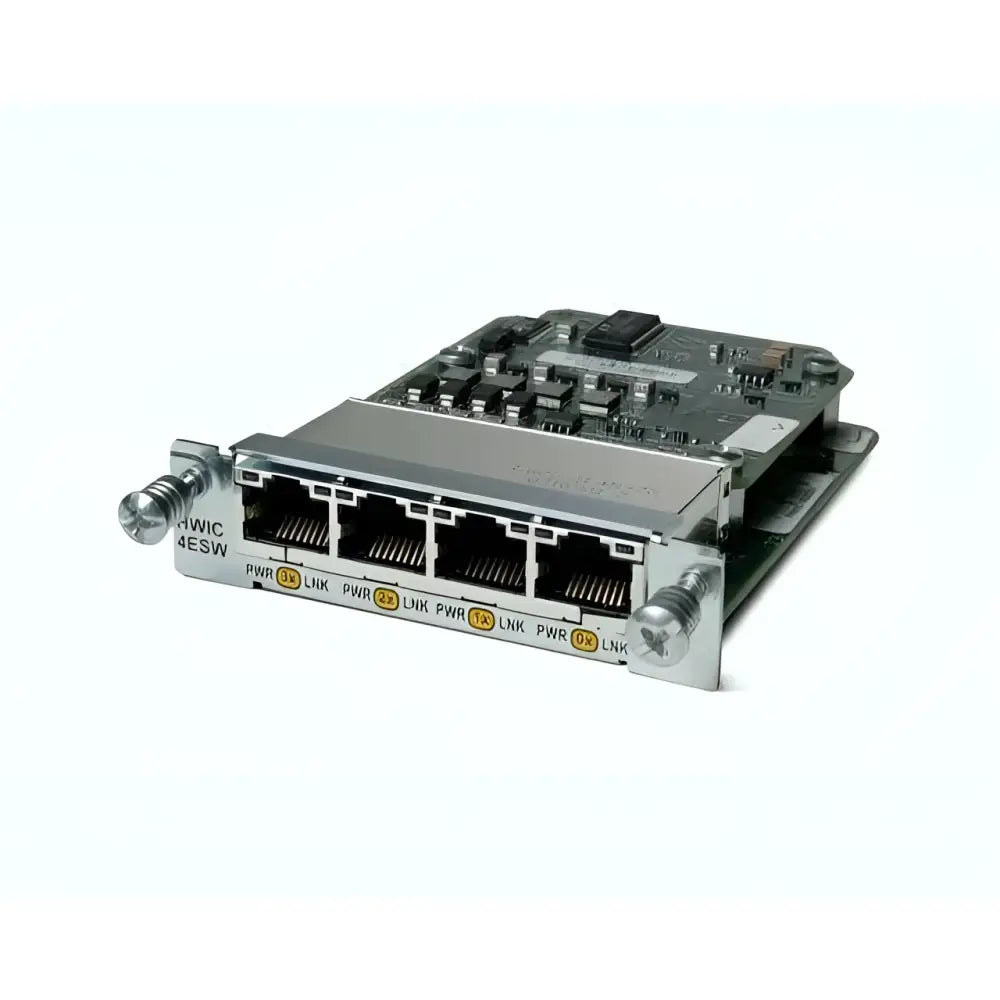 Cisco HWIC-4ESW-POE 4-Port 10/100 EtherSwitch PoE HWIC WAN Interface Card - Refurbished