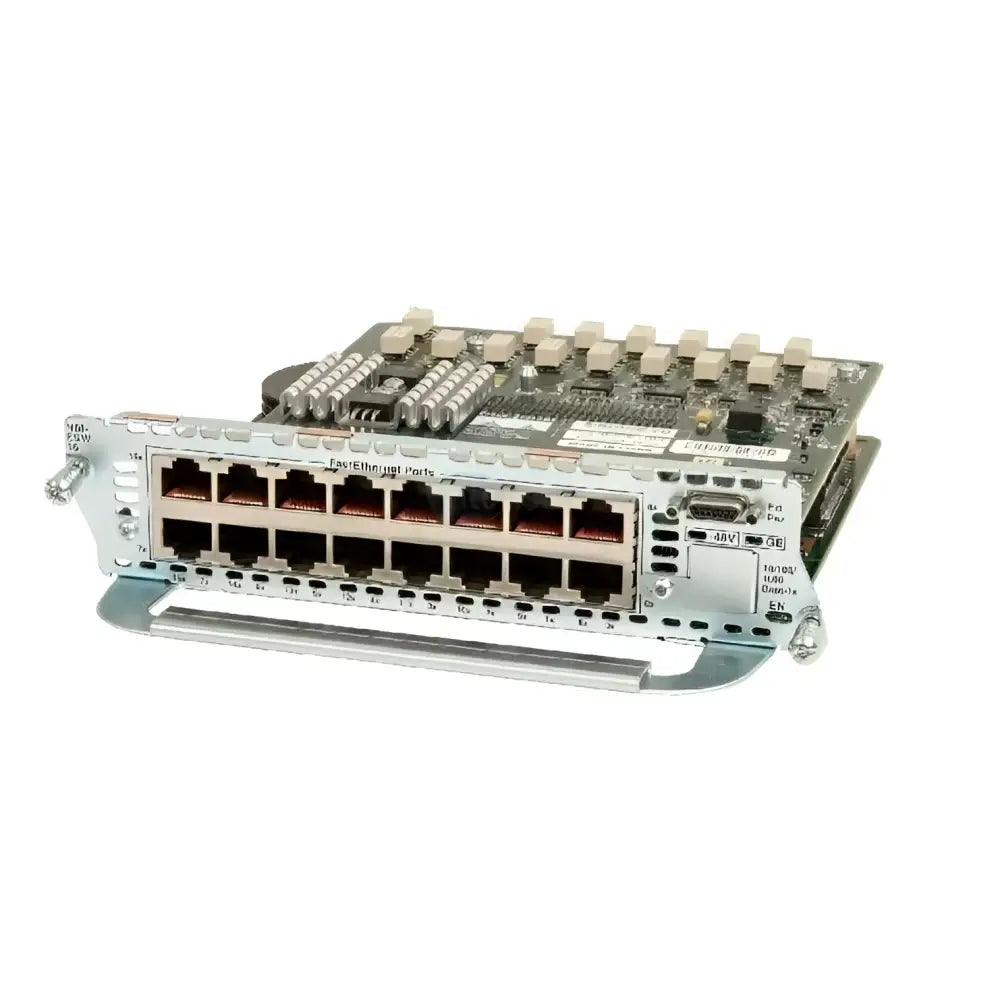 Cisco NM-16ESW-1GIG 16-Port 10/100 EtherSwitch Network Module with 1GE Uplink - Refurbished