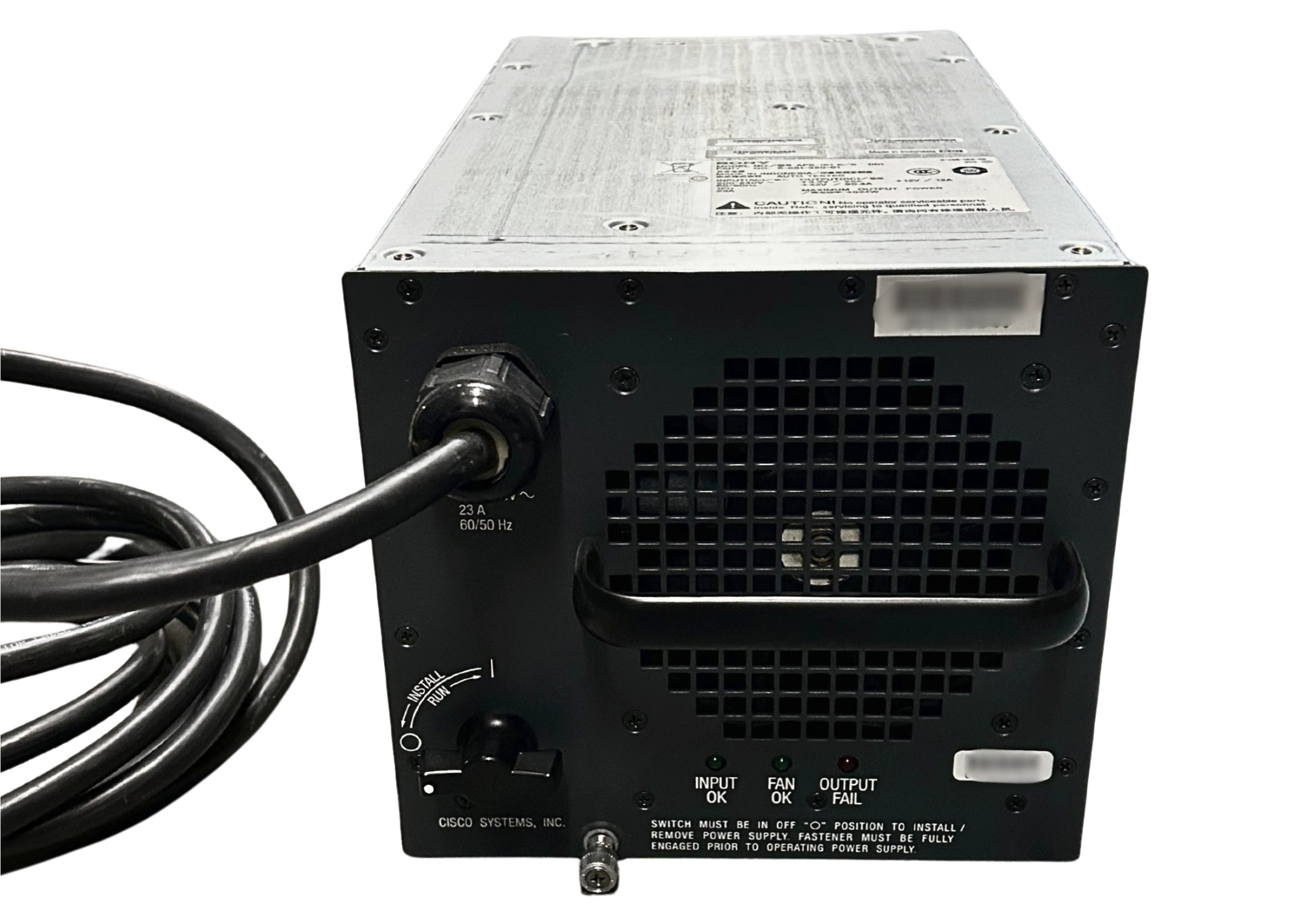 Cisco WS-CAC-4000W-INT 4000W AC POWER SUPPLY, INT"L