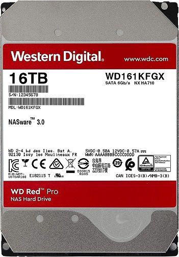 WD Red Pro 16TB NAS SATA 3.5" Hard Drive