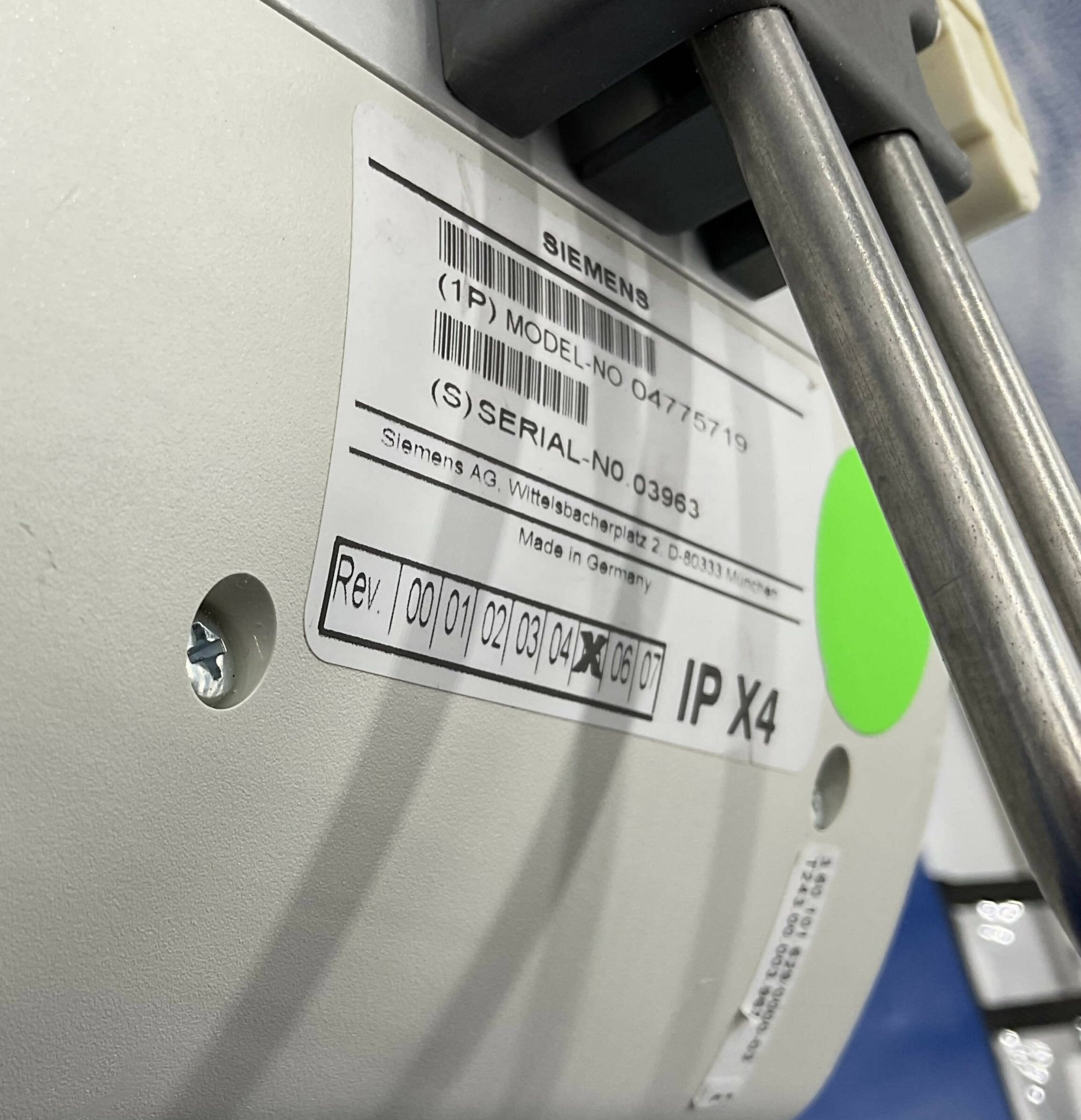 Siemens 4775719 - Collimator Control Module Rev 5 Label | Alo Tech Solutions