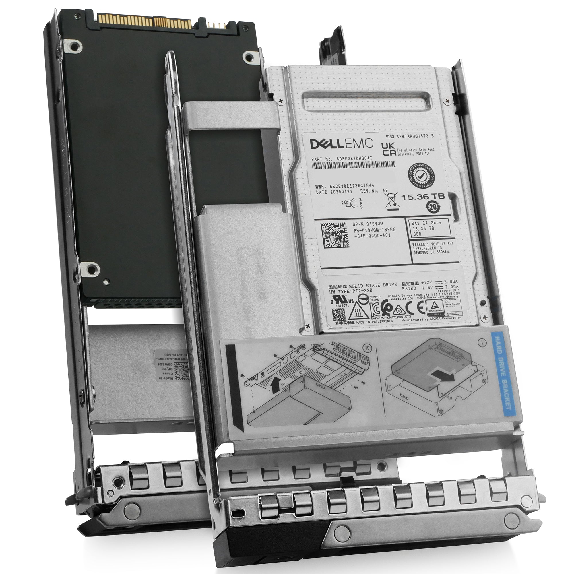 Dell G14 019VGM 15.36TB 1 DWPD SAS-4 24Gb/s 3D TLC Hybrid 3.5in SSD