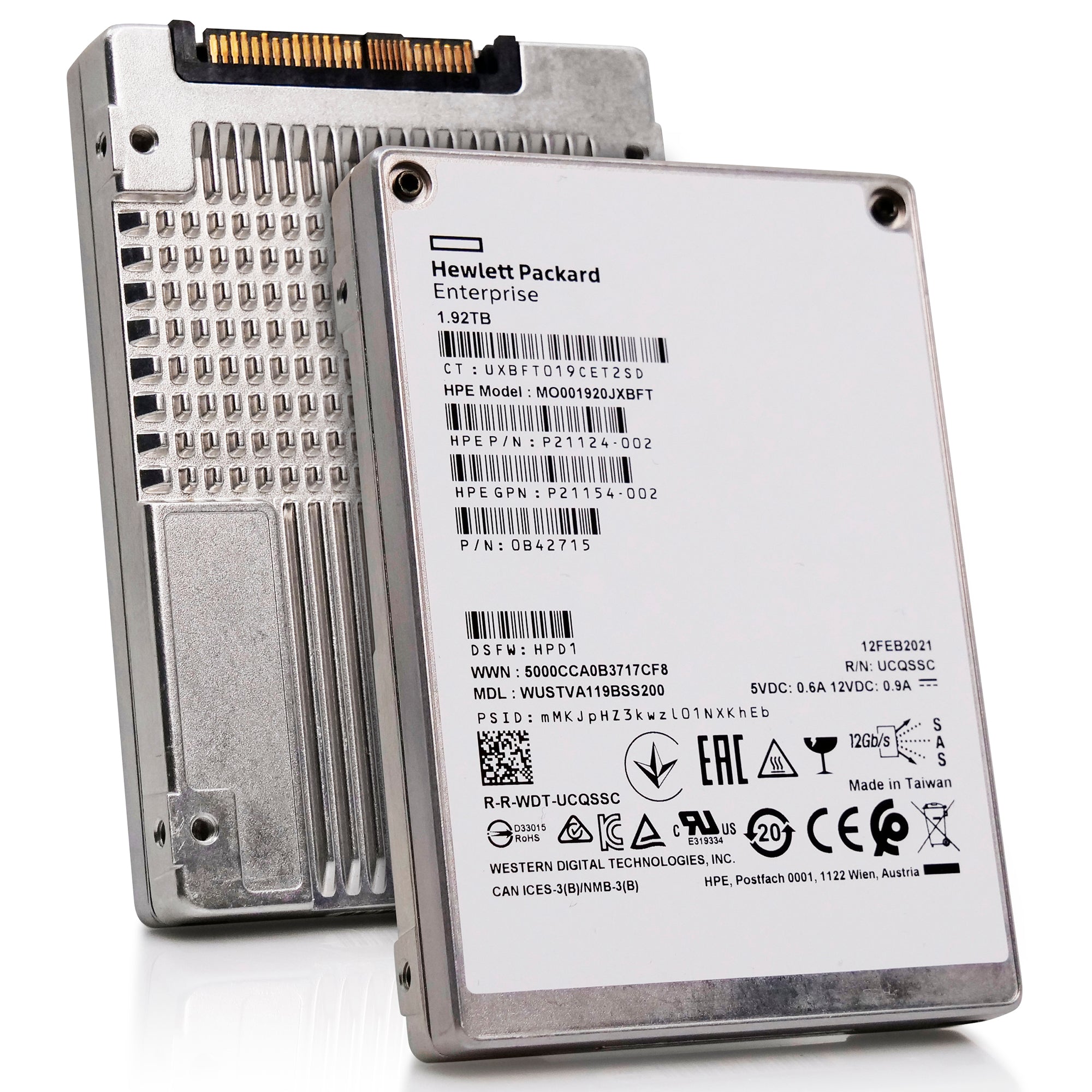 Western Digital/HP Ultrastar DC SS540 WUSTVA119BSS200 1.92TB 1DWPD SAS 12Gb/s 3D TLC 2.5in Solid State Drive