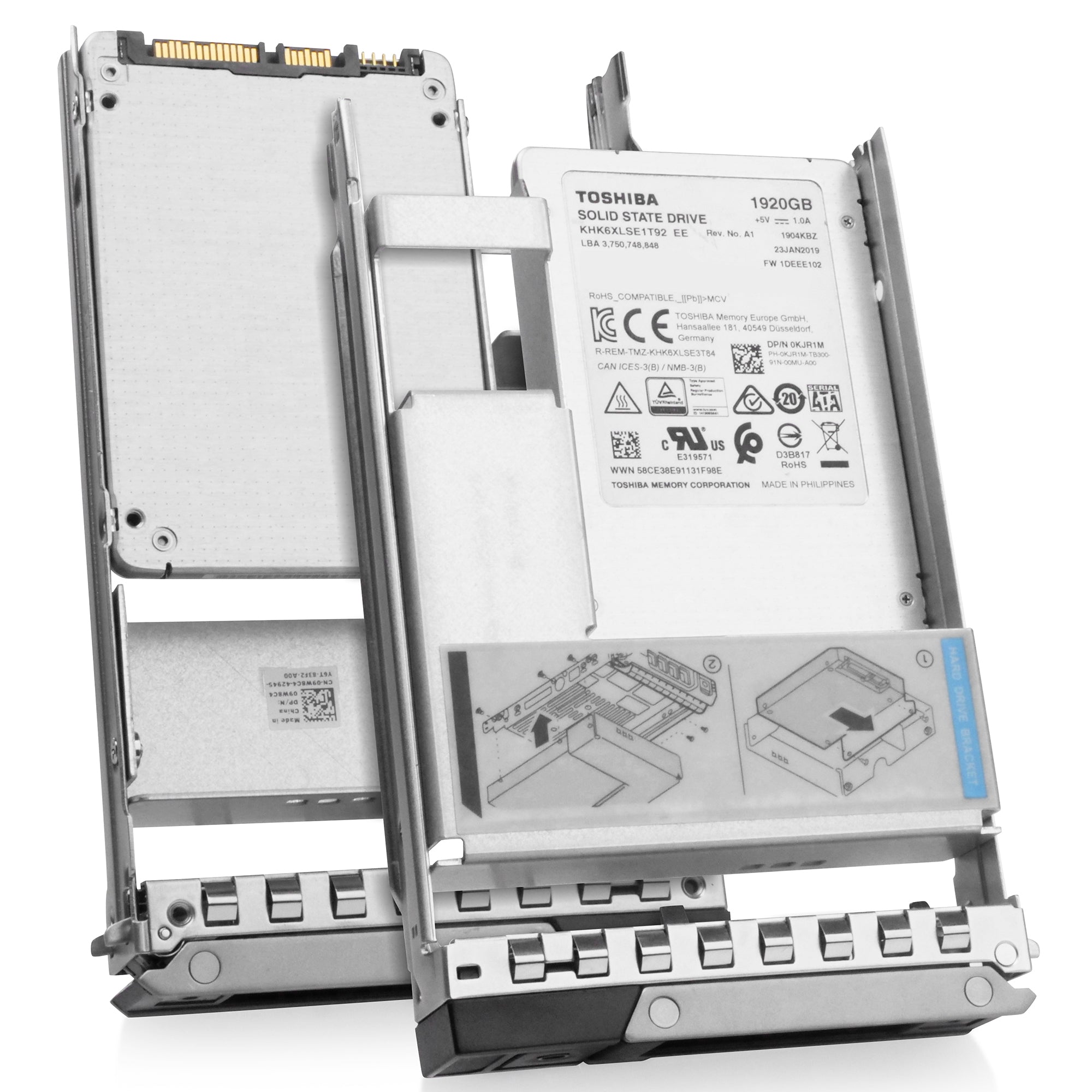 Dell G14 0KJR1M 1.92TB 0.6 DWPD SATA SATA 3D TLC Hybrid 3.5in Refurbished SSD