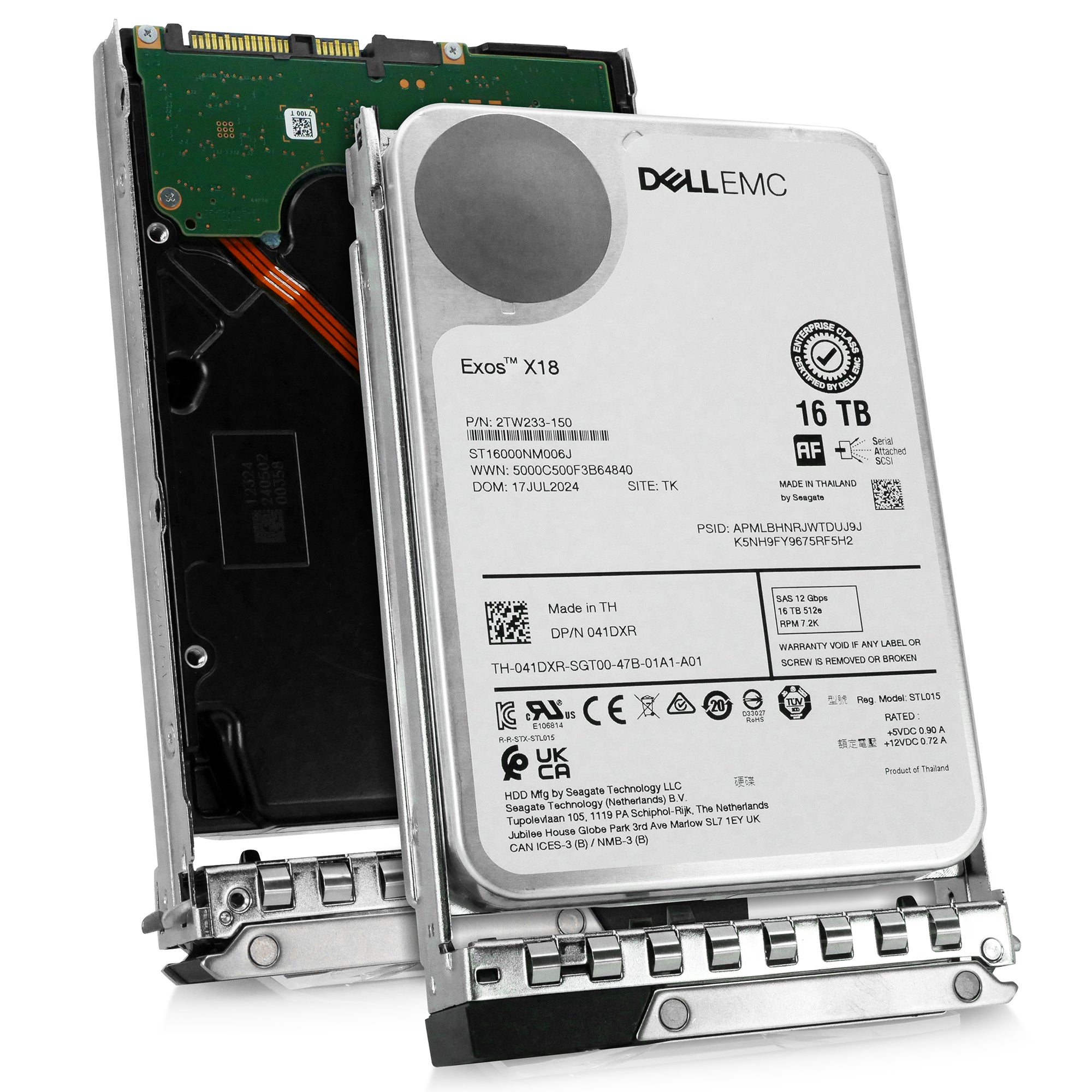 Dell G14 041DXR 16TB 7.2K RPM SAS 12Gb/s 512e 3.5in Hard Drive