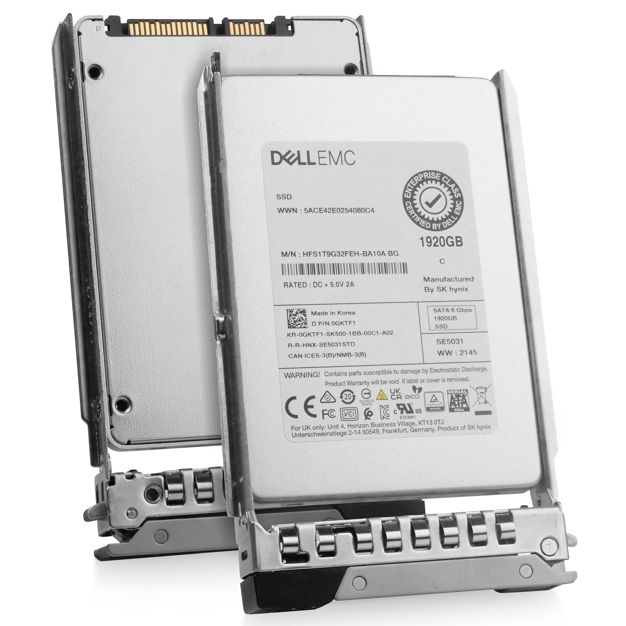 Dell G14 06N5Y4 1.92TB 3 DWPD SATA 6Gb/s Mixed-Use 3D TLC 2.5in Refurbished SSD