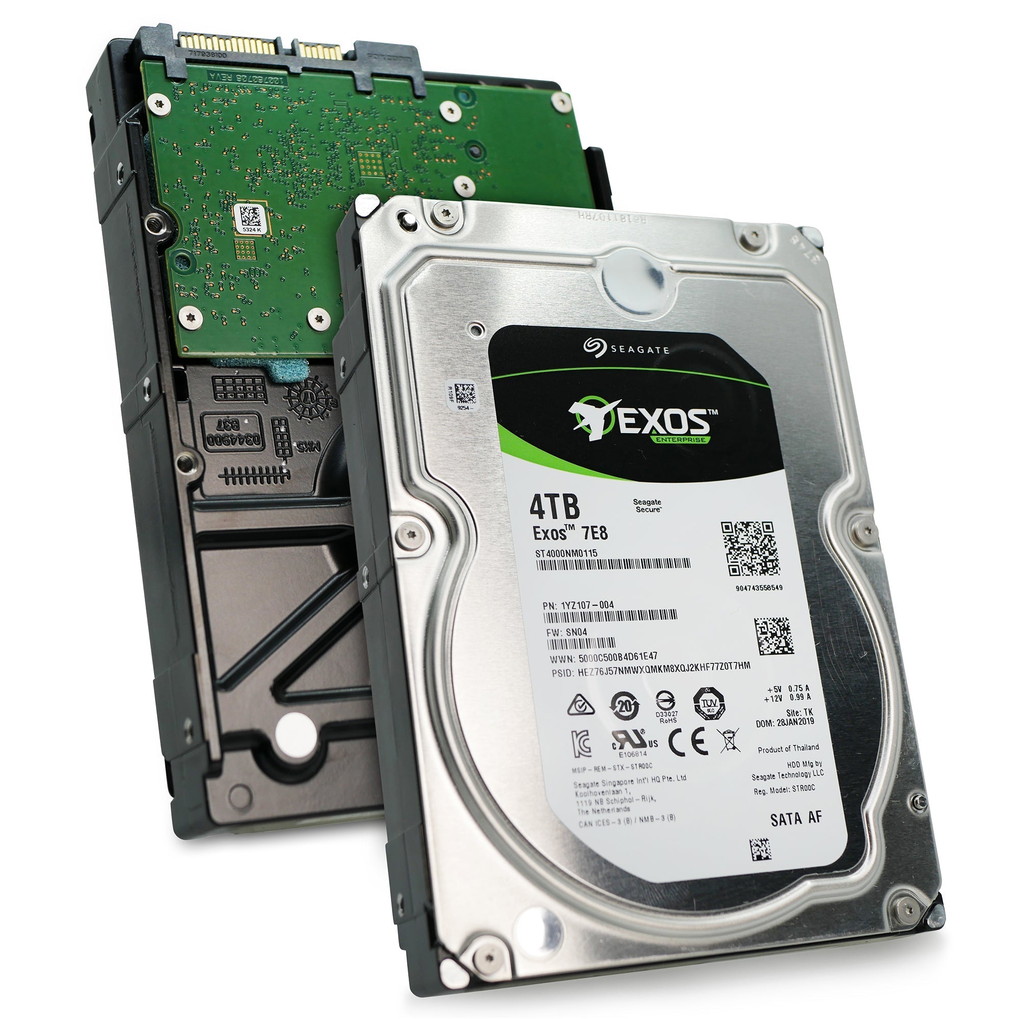 Seagate Exos 7E8 ST4000NM0115 4TB 7.2K RPM SATA 6Gb/s 512e 128MB 3.5" HDD