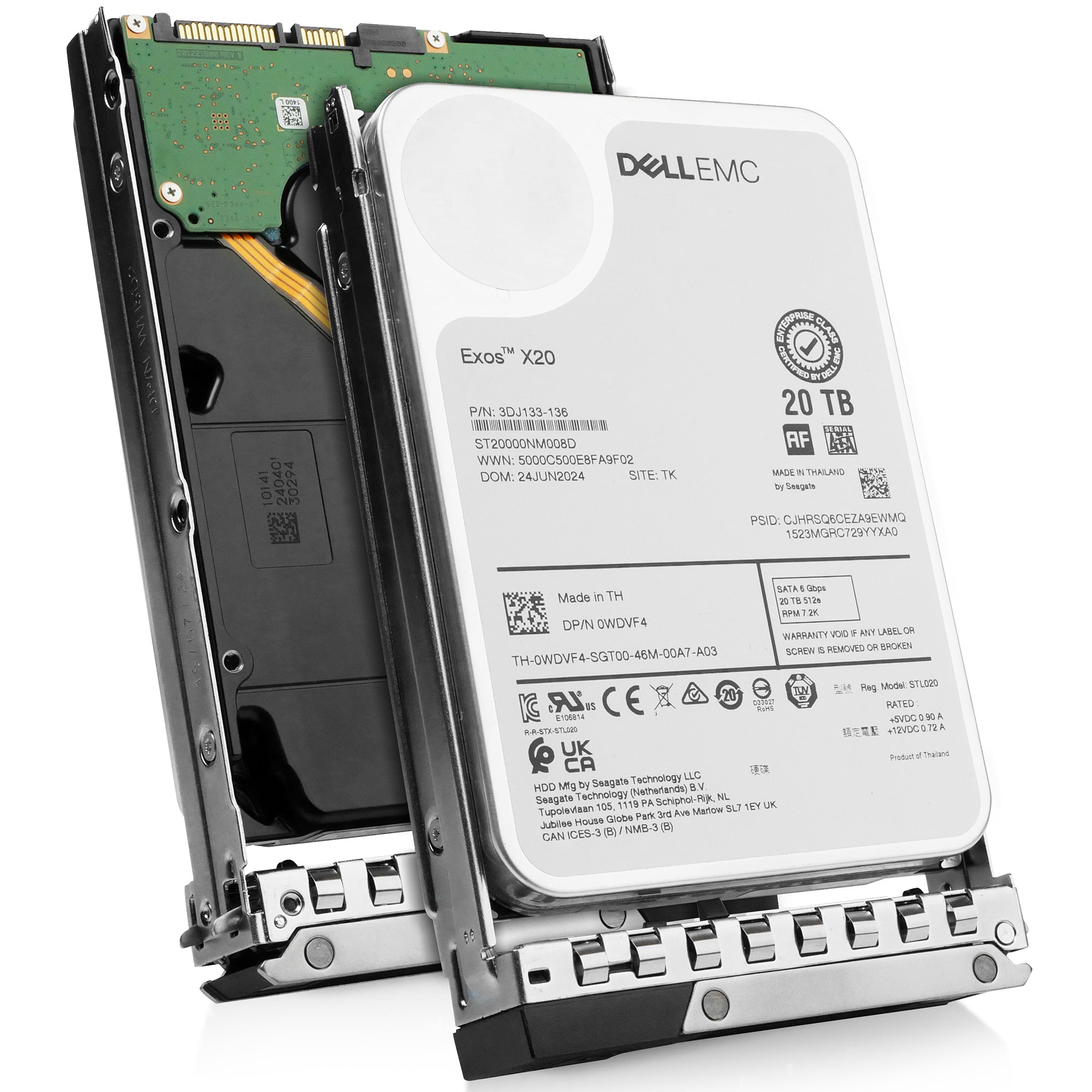 Dell G14 161-BBTG 20TB 7.2K RPM SATA 6Gb/s 512e 3.5in Hard Drive