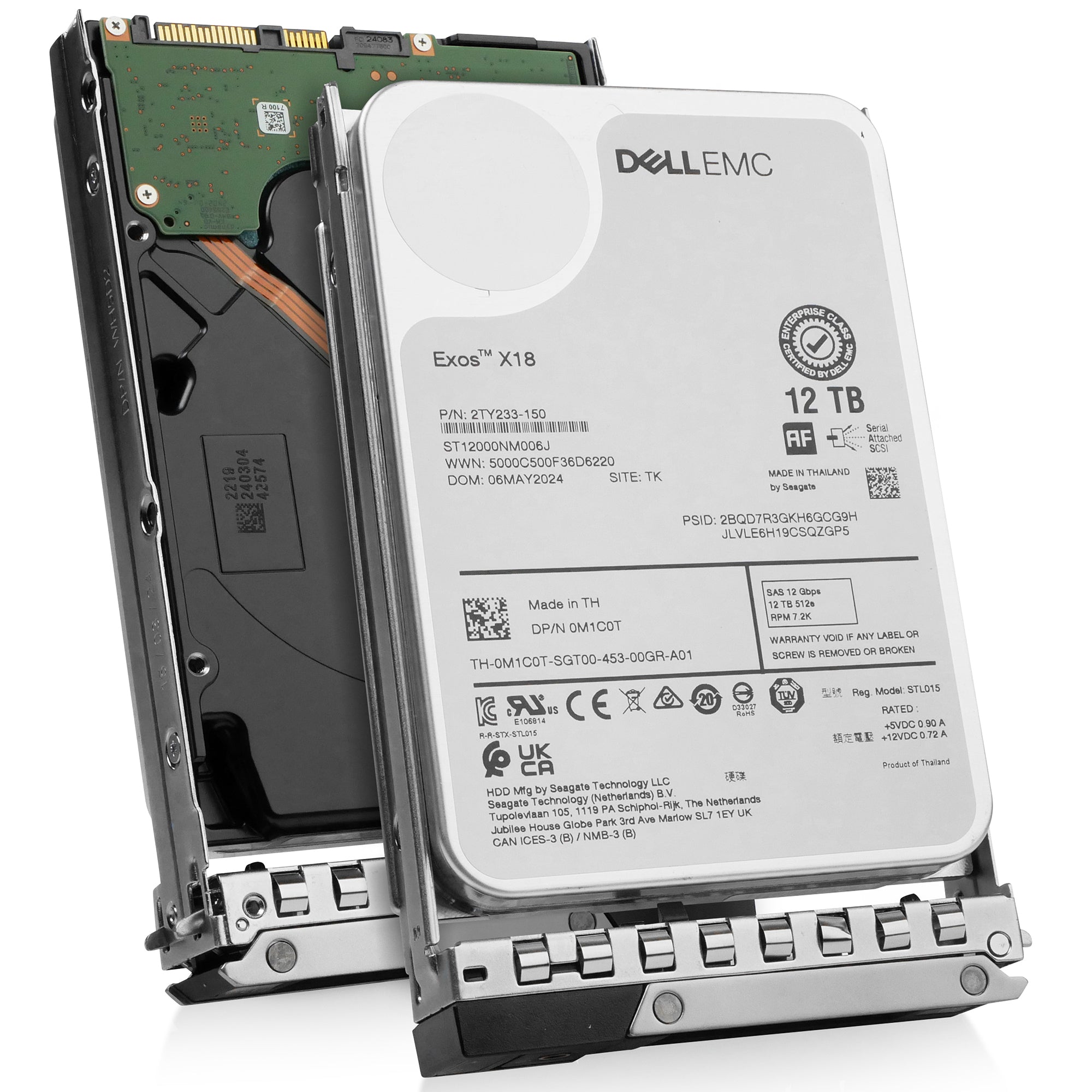 Dell G14 400-AWIP 12TB 7.2K RPM SAS 12Gb/s 512e 3.5in Hard Drive