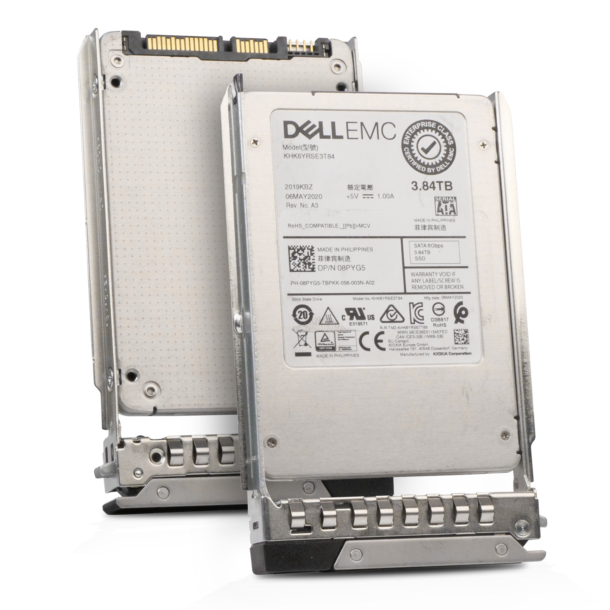Dell G14 08PYG5 3.84TB 1 DWPD SATA 6Gb/s 3D TLC 2.5in Refurbished SSD