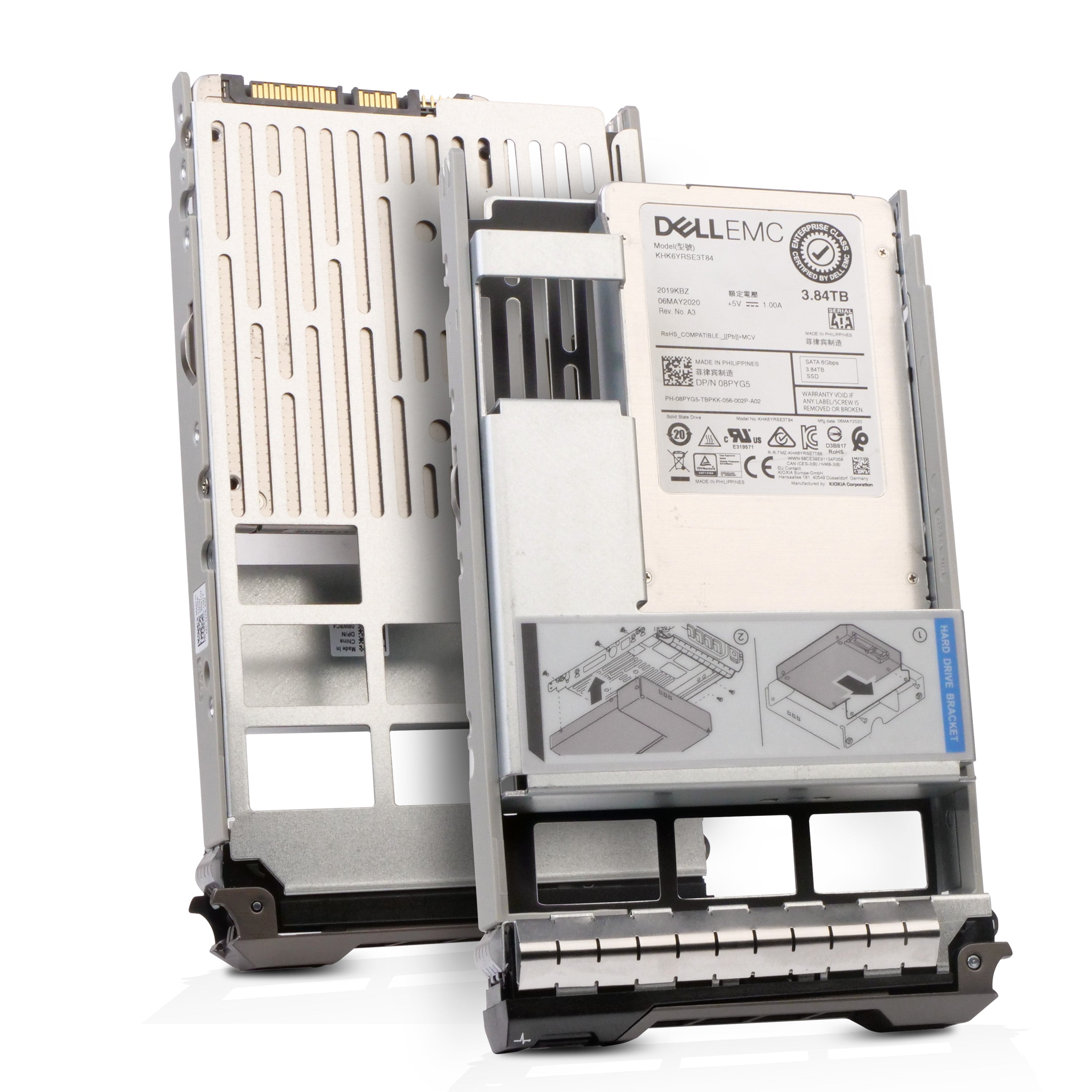 Dell G13 08PYG5 3.84TB 1 DWPD SATA 6Gb/s 3D TLC Hybrid 3.5in Refurbished SSD