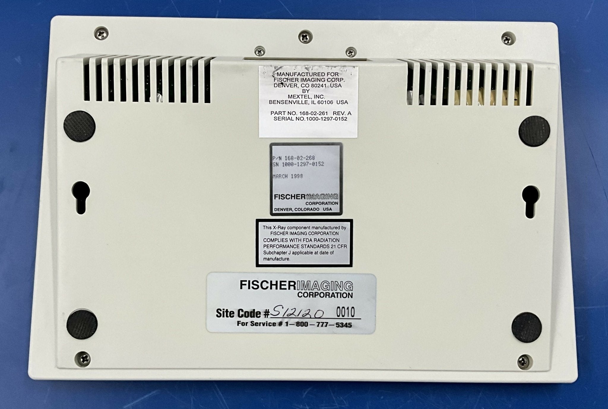 CONTROL CONSOLE (DIGITAL-X 625HF/168-02-268) FISCHER