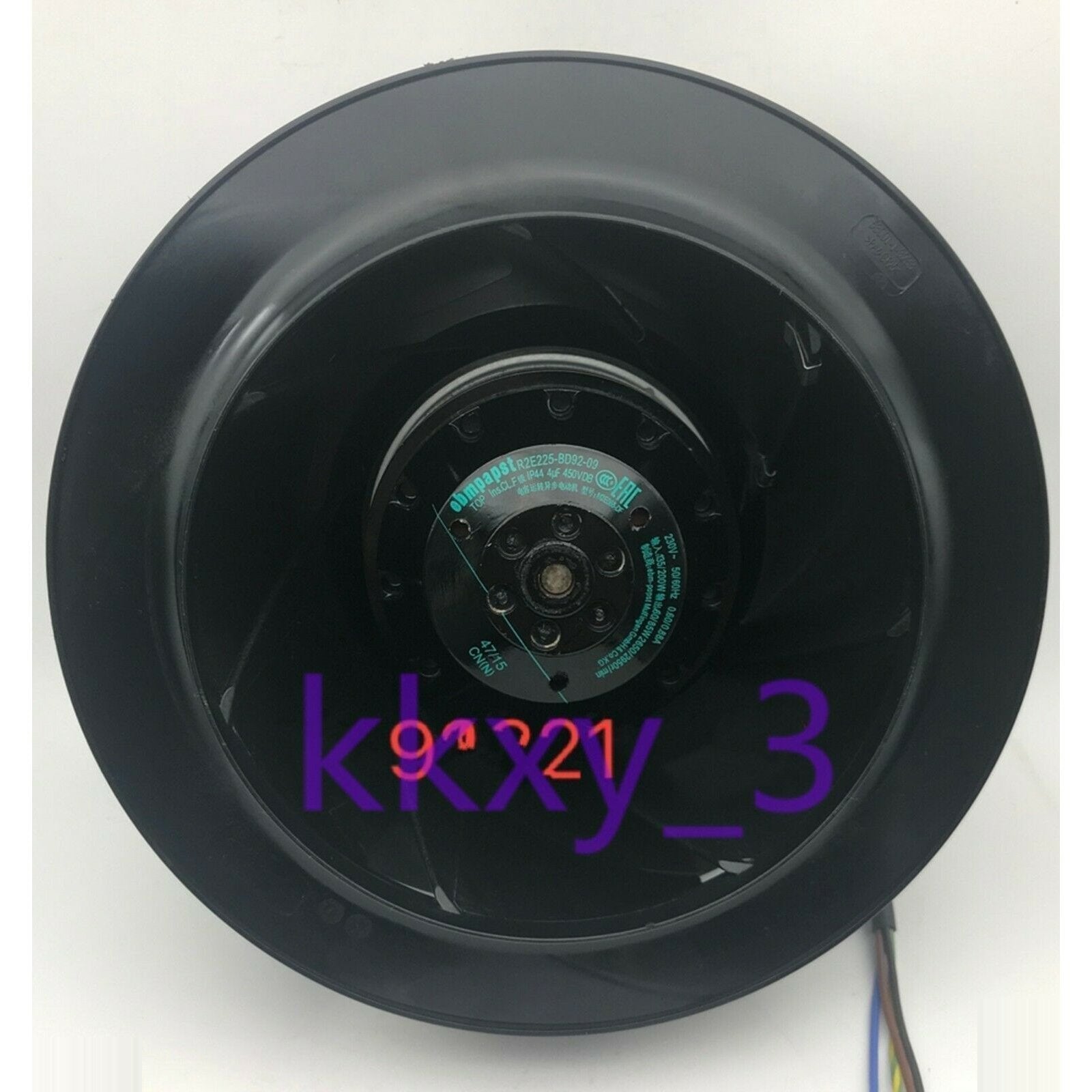 Cooler ebmpapst R2E225-BD92-09 M2E068-DF Centrifugal fan 230V ABB Inverter fan