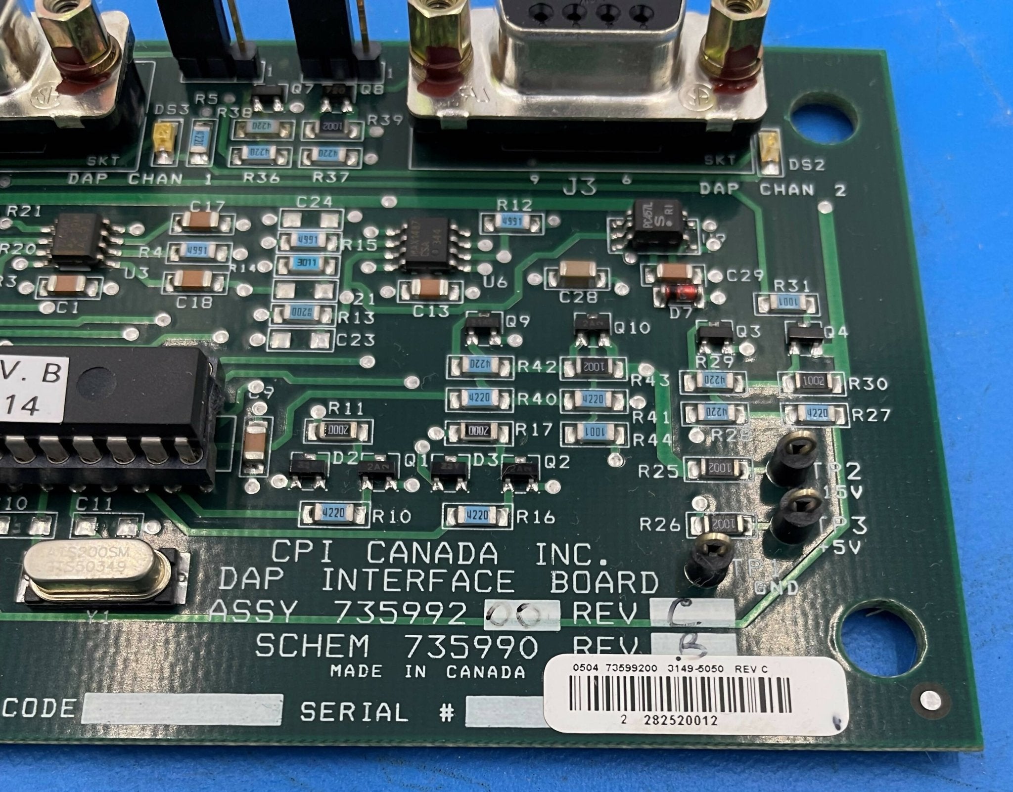 DAP INTERFACE BOARD (735992-00 REV D CPI