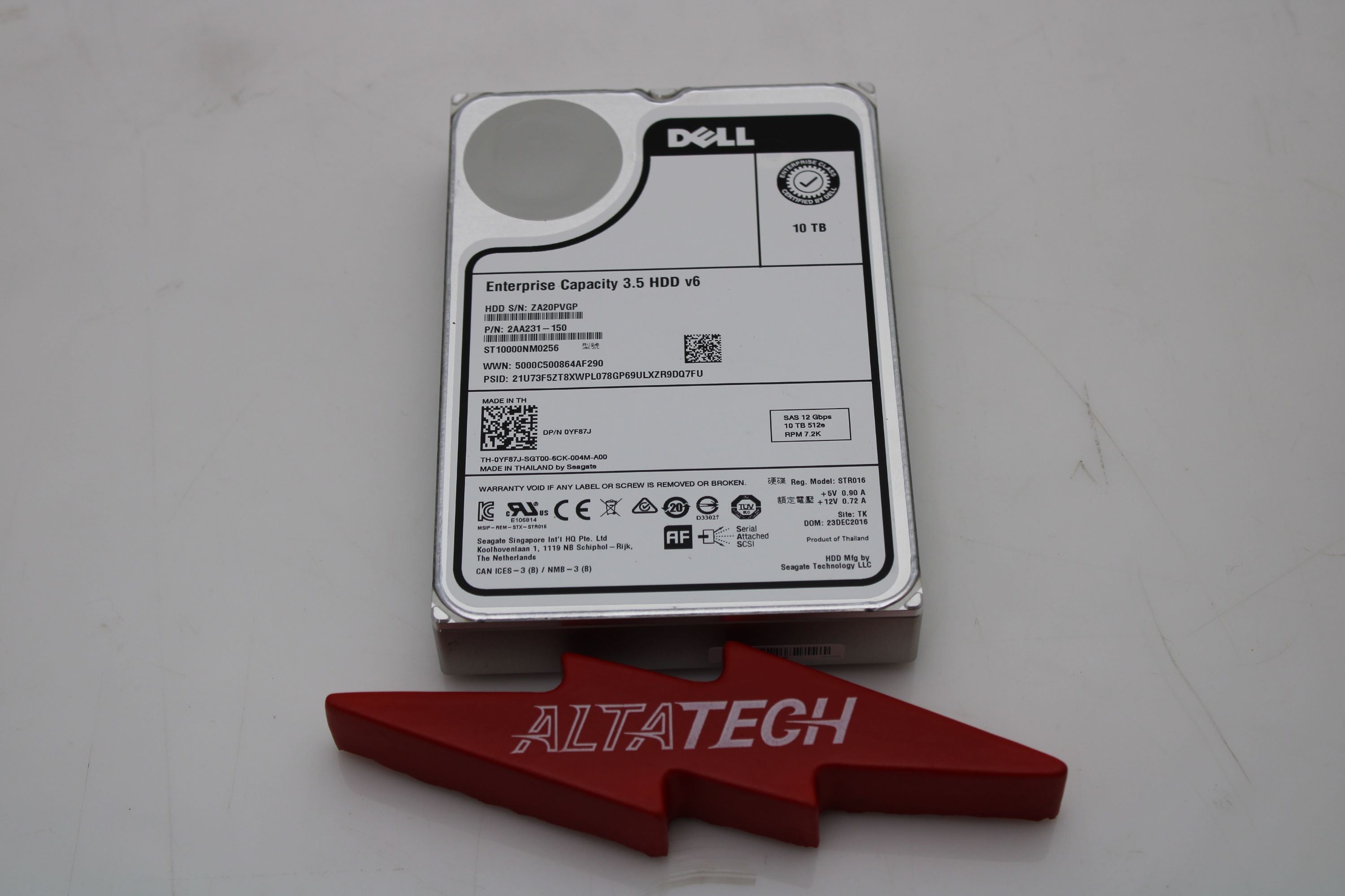 Dell 2AA231-150 10TB 7.2K SAS 3.5 12G HDD