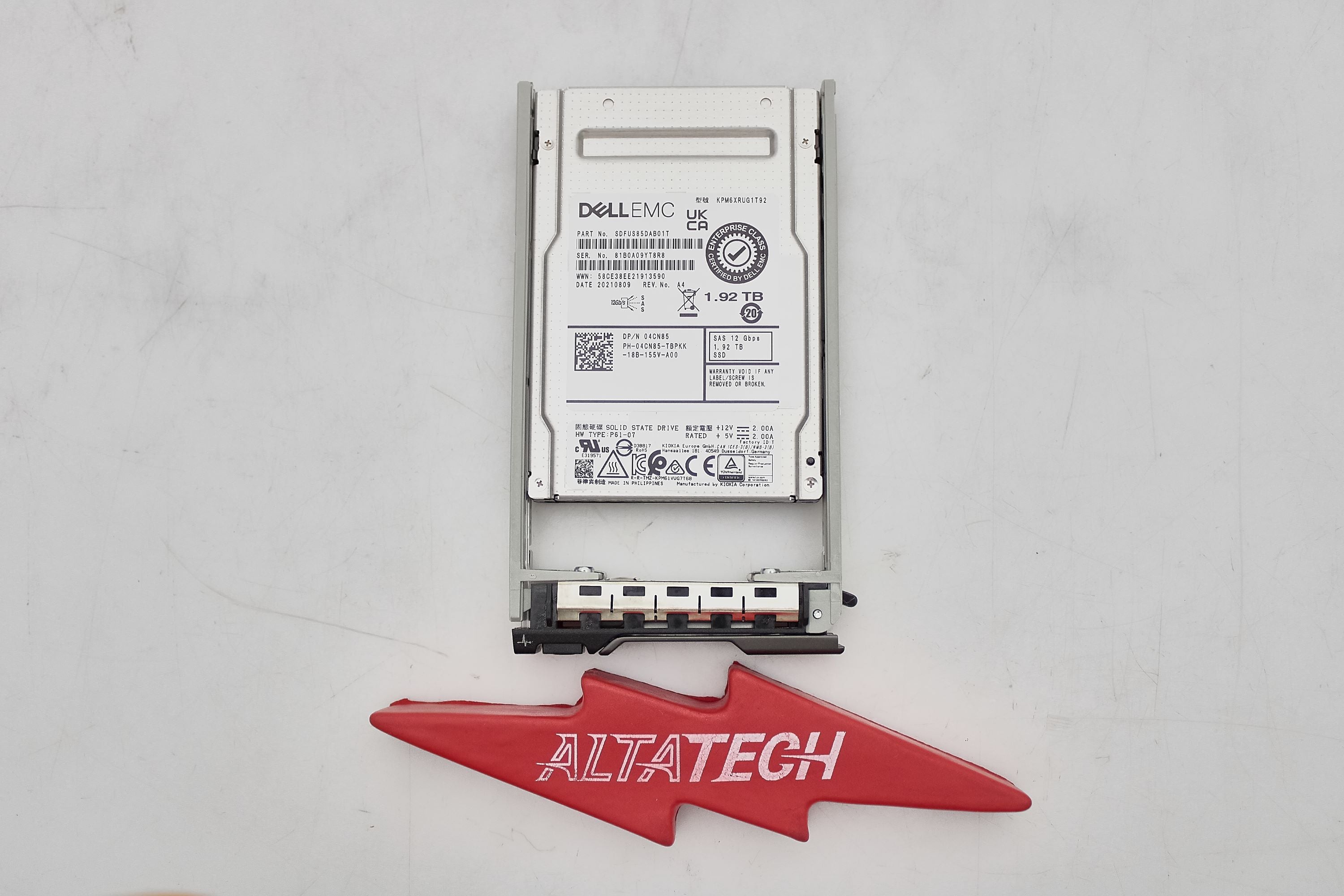 Dell 4CN85 1.92TB SSD SAS 2.5 12G RI KPM6XRUG1T92 / SDFUS85DAB02T ME4