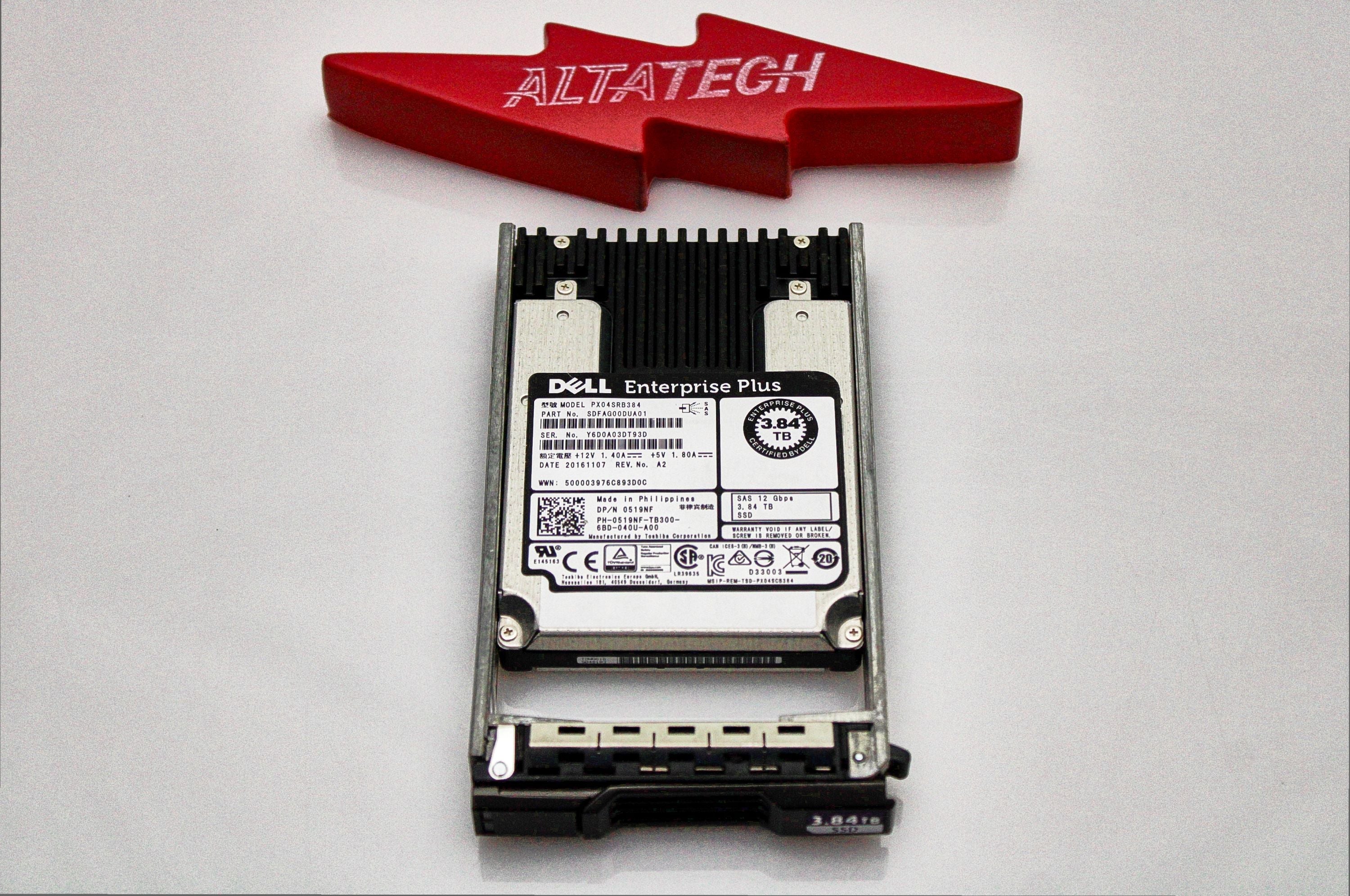 Dell 519NF-CML 3.84TB SSD SAS 2.5 12G RI PX04 E+