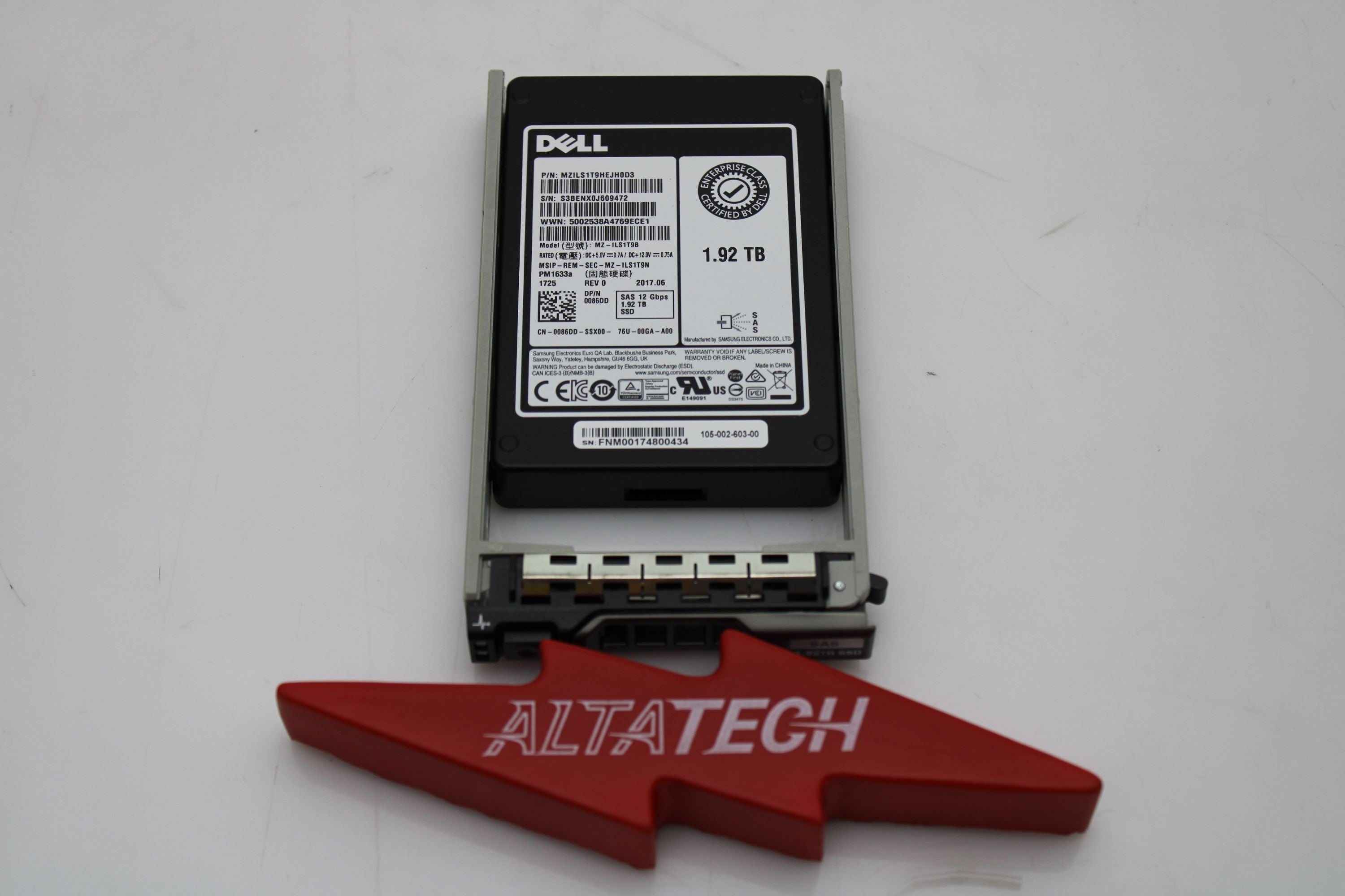 Dell 589CH 1.92TB SSD SAS 2.5 12G RI