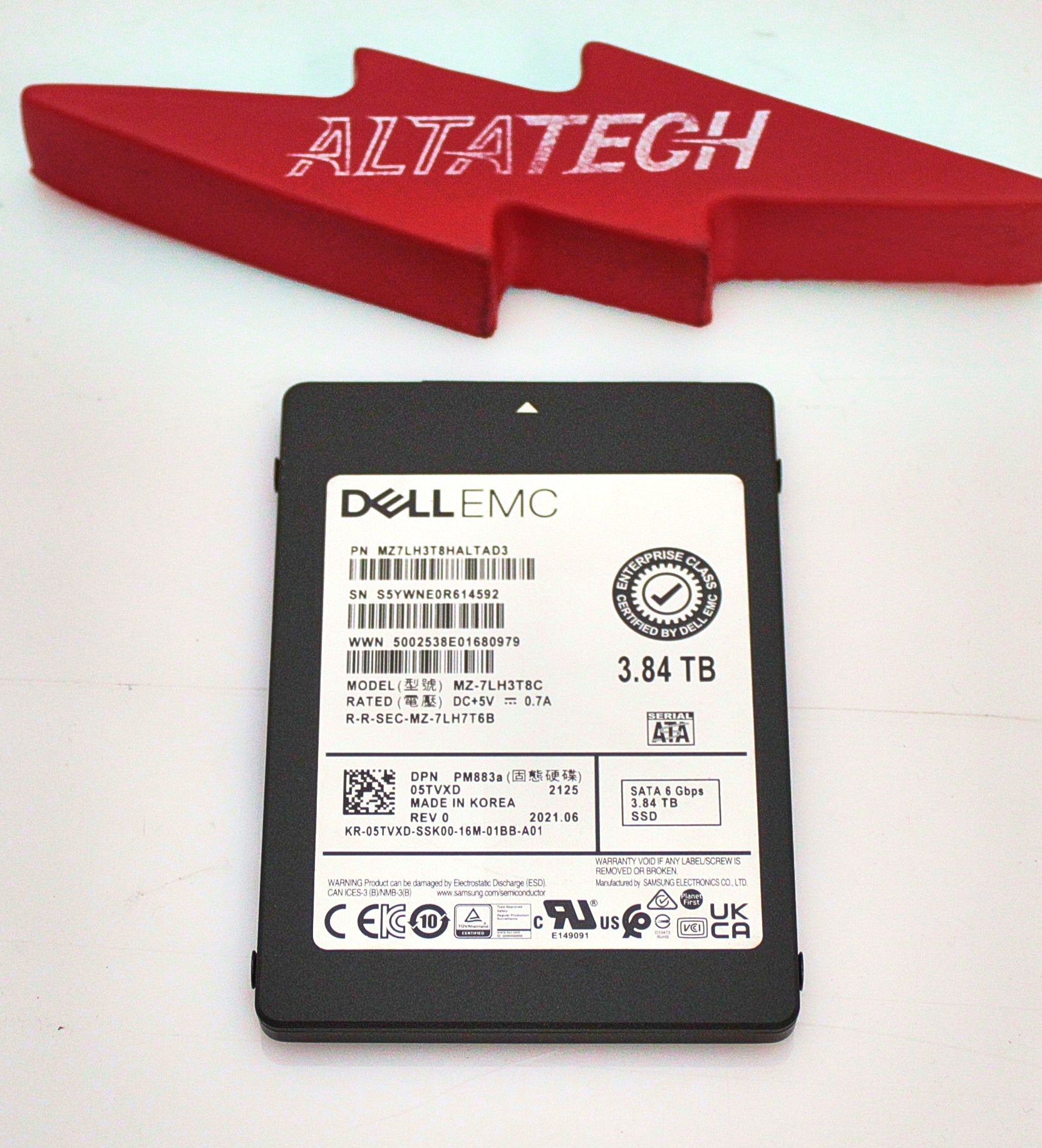 Dell 5TVXD 3.84TB SSD SATA 2.5 6G
