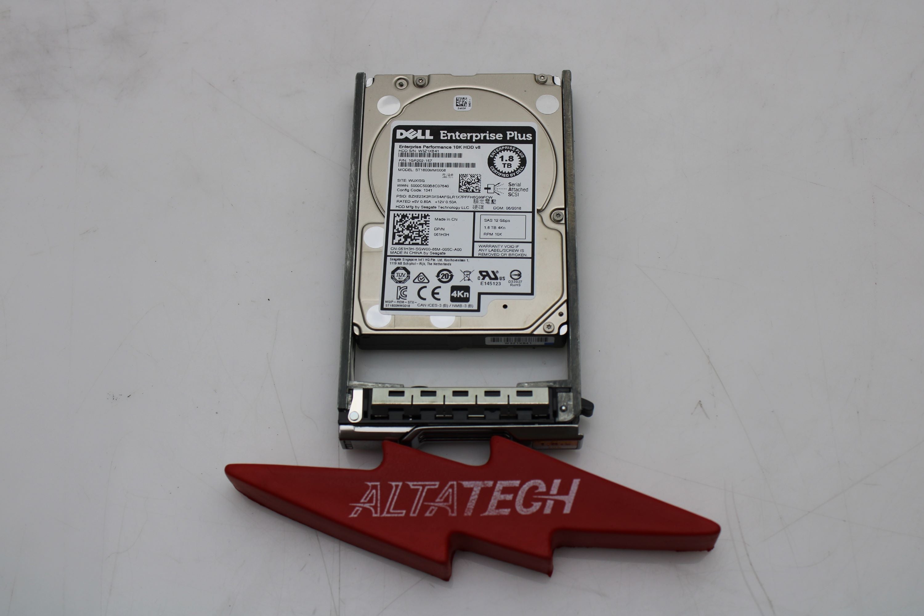 Dell 61H3H-EQL 1.8TB 10K SAS 2.5 12G EP+ ST1800MM0008 / 4K1GR202-157 E