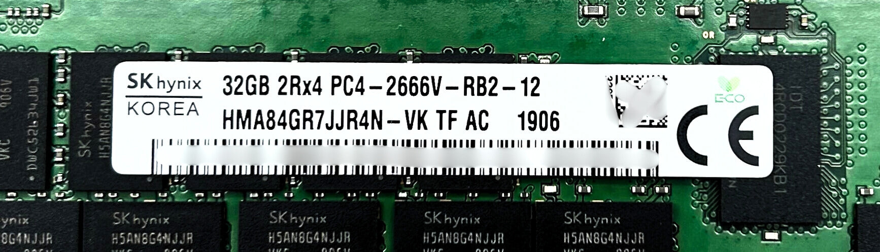 Dell HMA84GR7JJR4N-VK 32GB PC4-21300V DDR4-2666 2RX4 ECC
