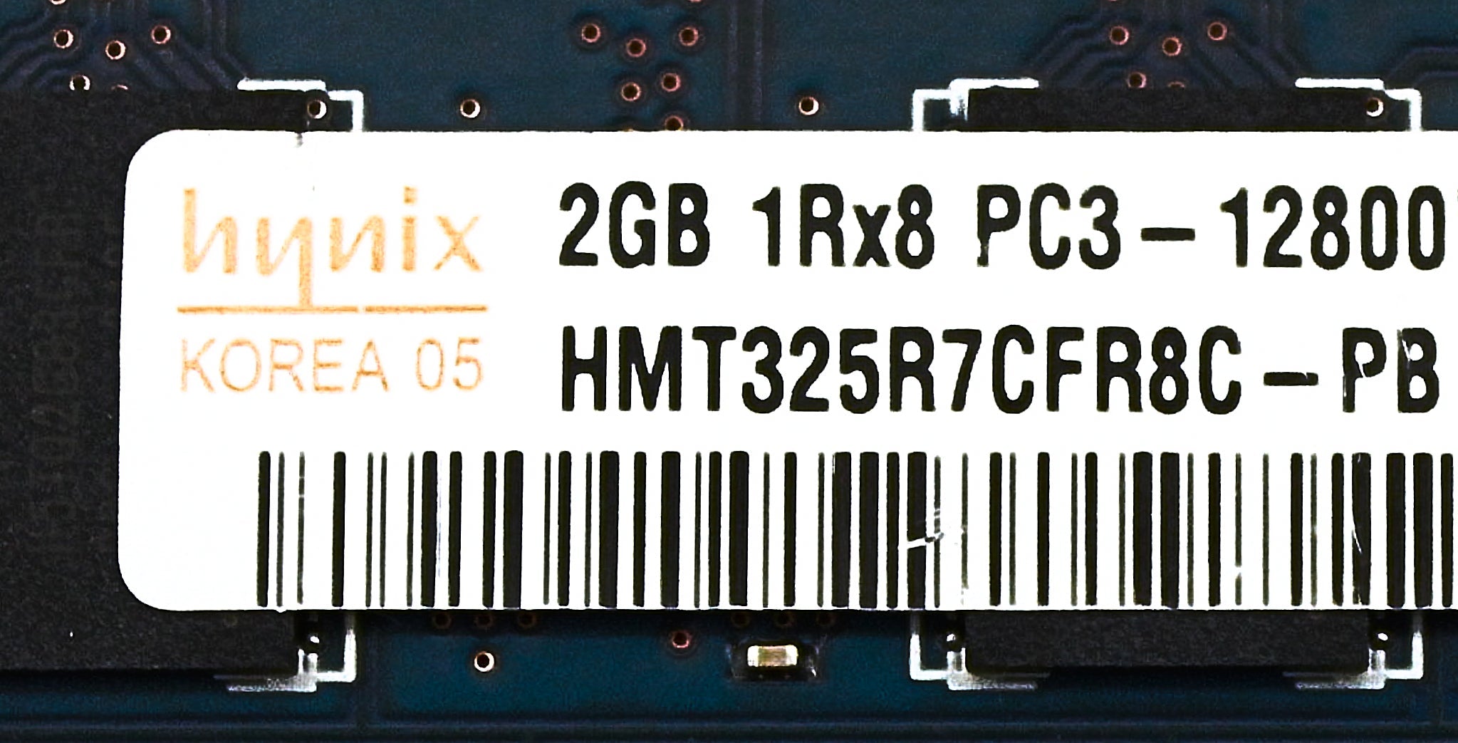 Dell HMT325R7CFR8C-PB 2GB PC3-12800R DDR3-1600 1RX8 ECC