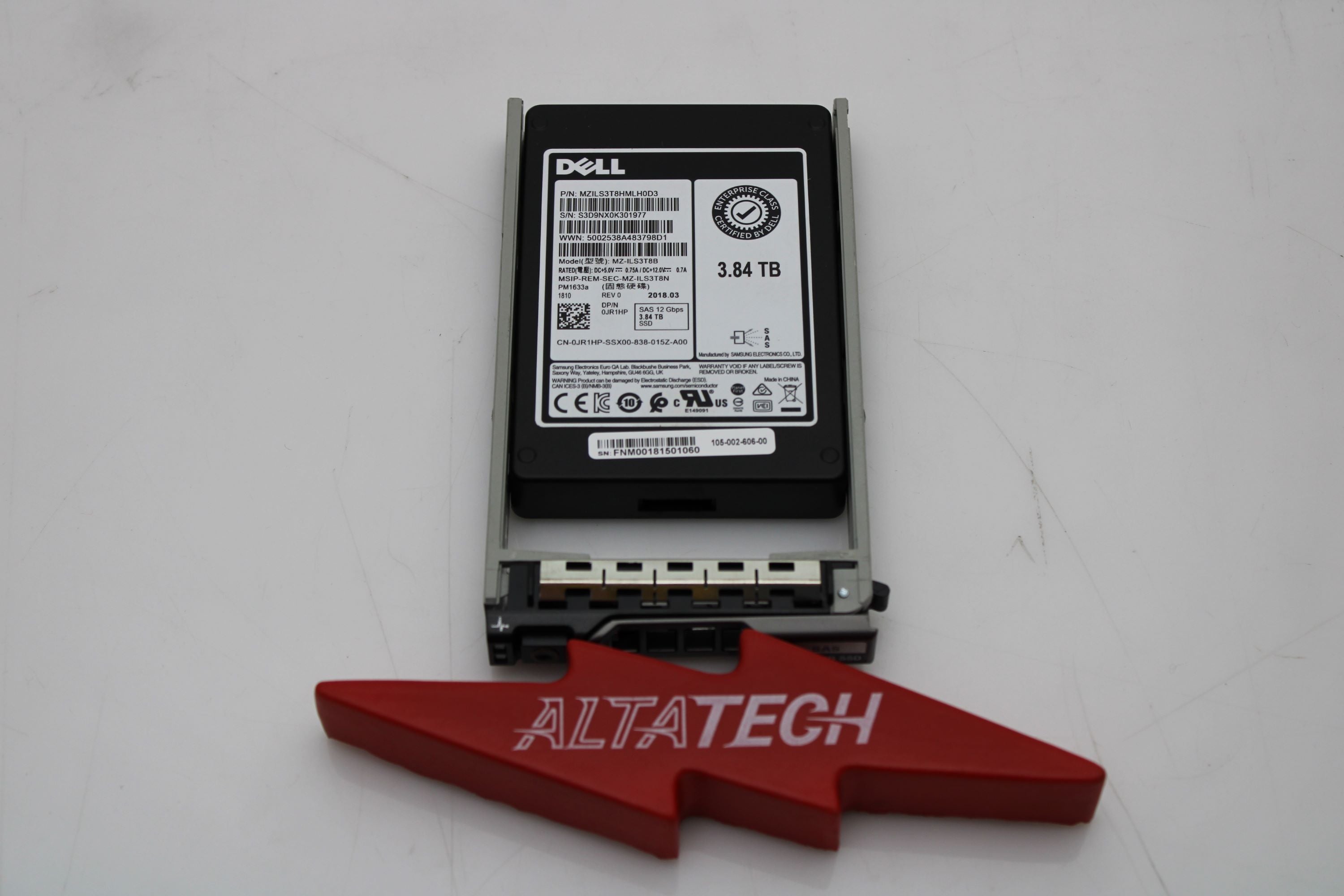 Dell K6PVR 3.84TB SSD SAS 2.5 12G RI