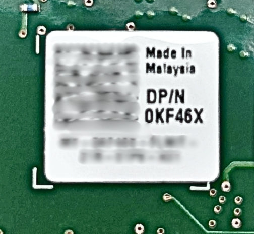 Dell KF46X INTEL DUAL PORT 40G, QSFP+ Ethernet FH Bracket