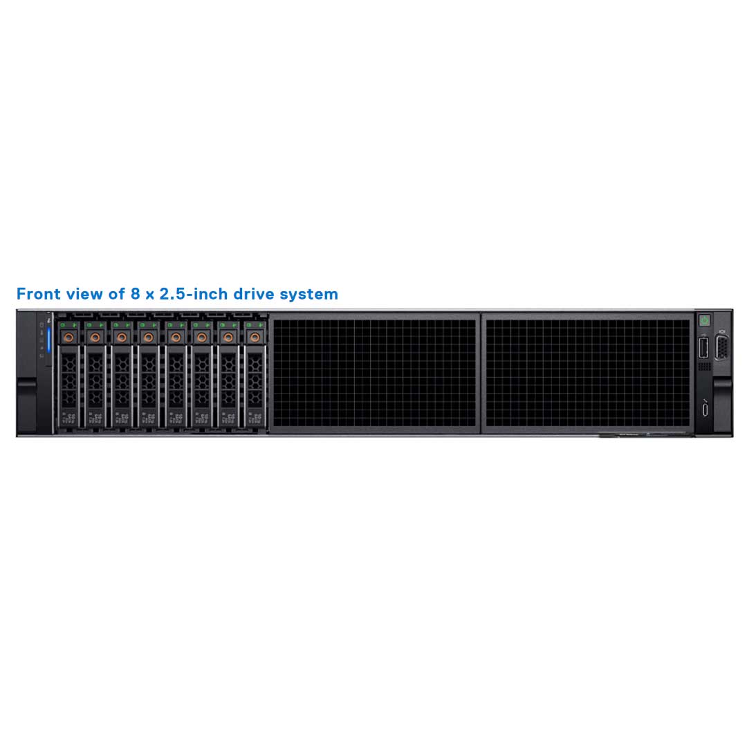 8x 2.5" SAS/SATA Rack Chassis | Refurbished Dell PowerEdge R760