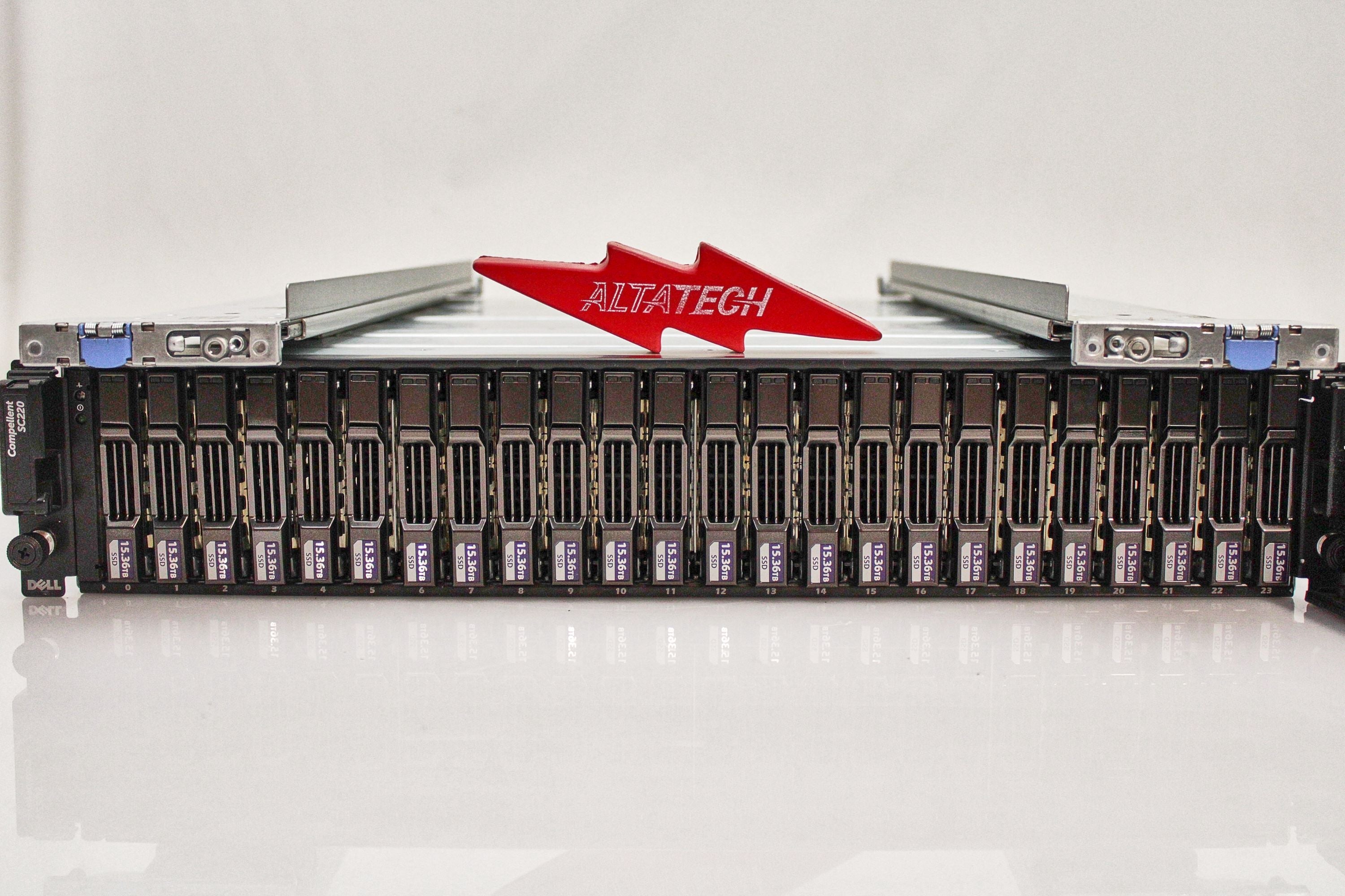 Dell SC220 Dell SC220 24x2.5' 15.36TB SSD Compellant Server Full Confi