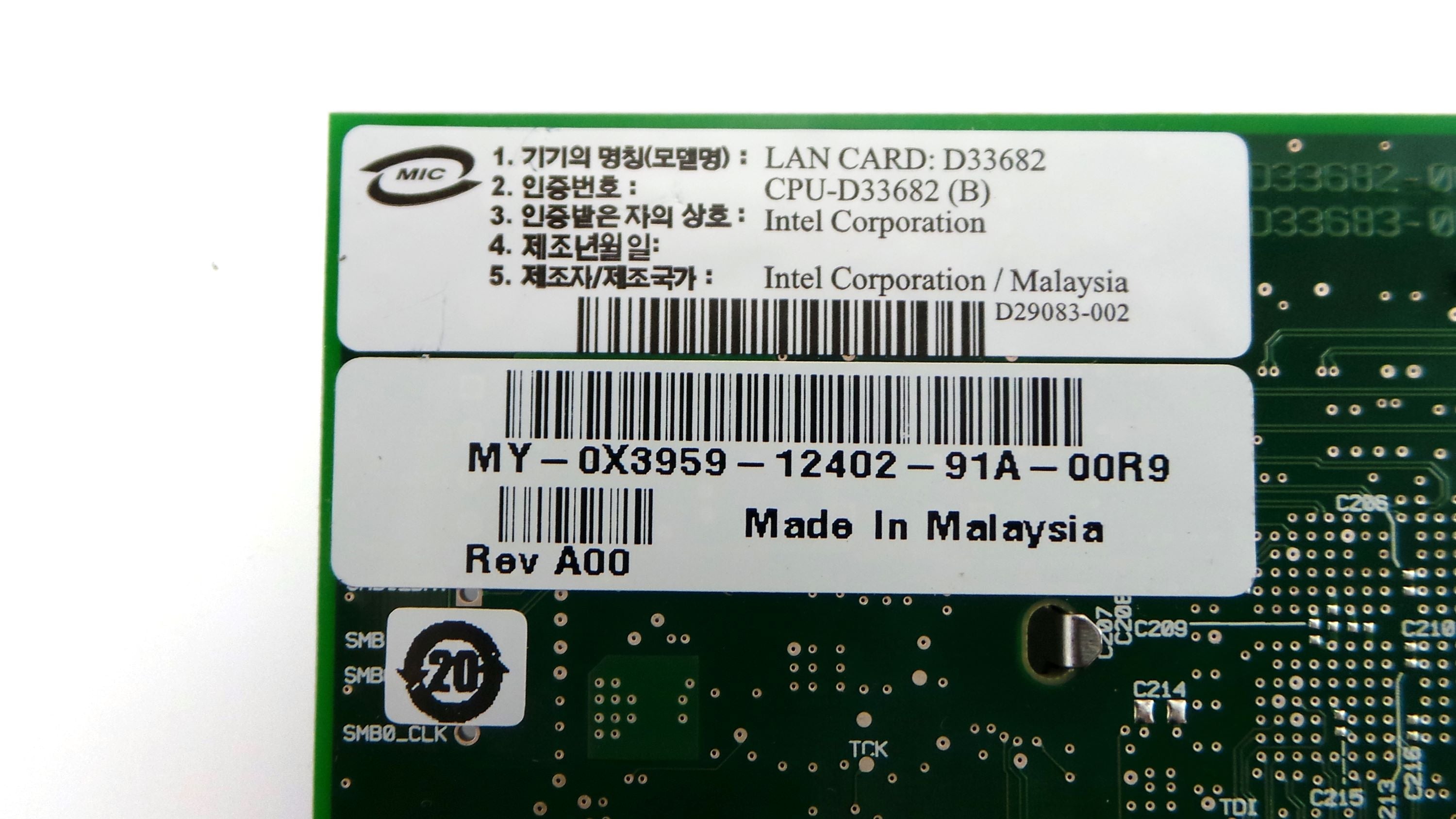 Dell 0X3959 PRO/1000 PT Dual Port RJ-45 NIC