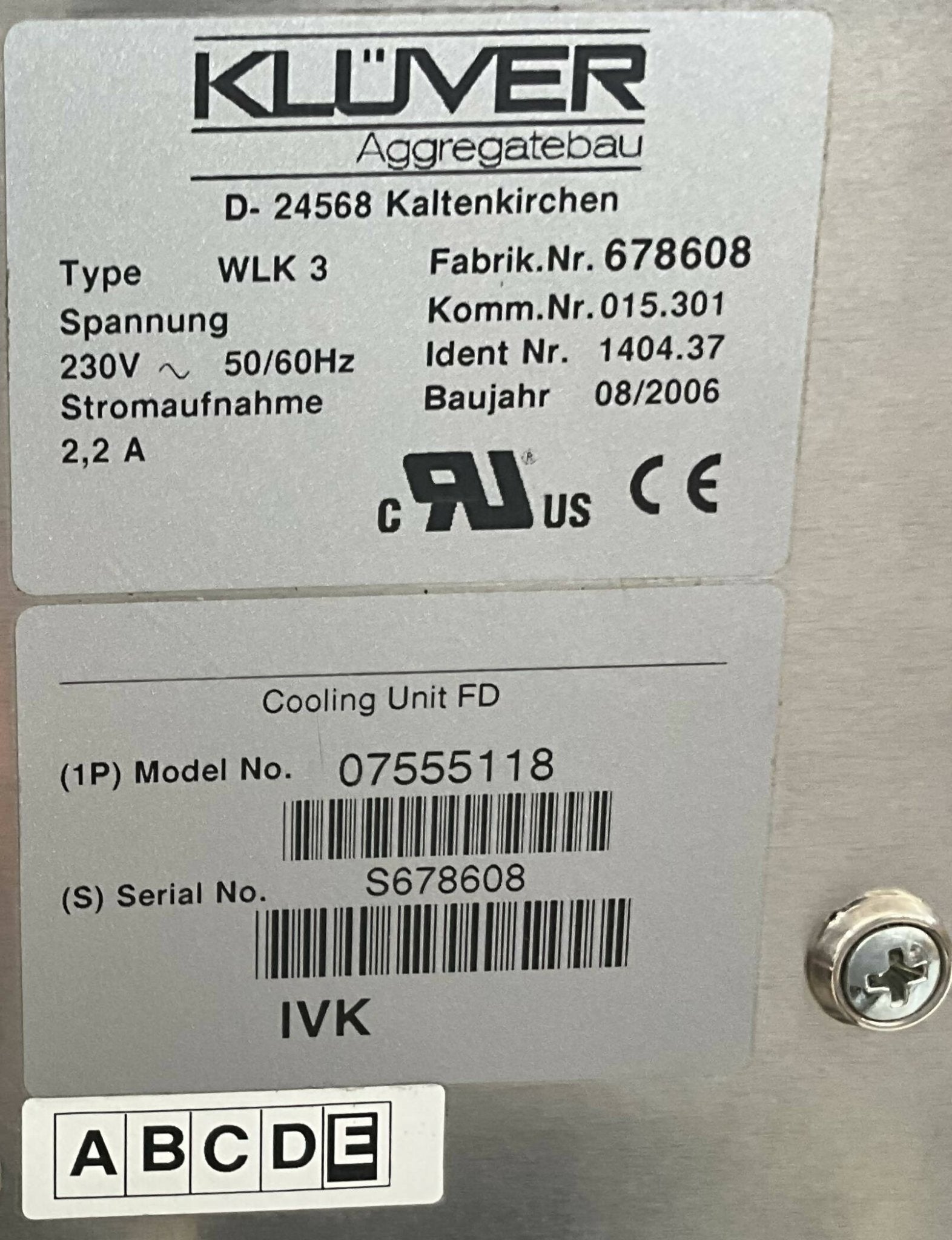 Detector Cooling Unit (7555118/07555118 SIEMENS