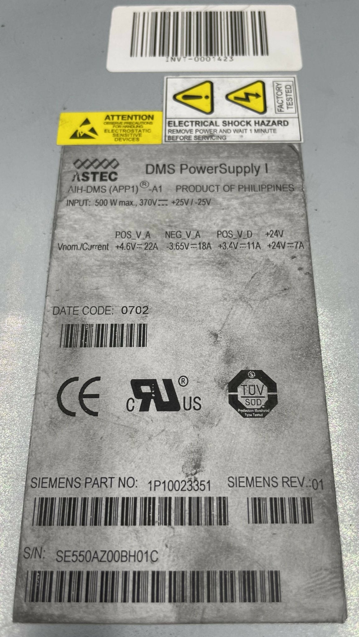 DMS Power Supply (1P 10023351 SIEMENS