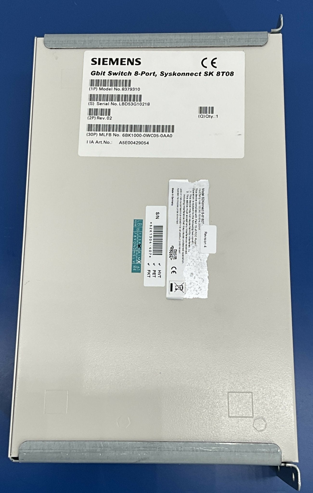 DUAL IRS 1 GBit SWITCH 8 PORT (8379310/S-8180T SIEMENS