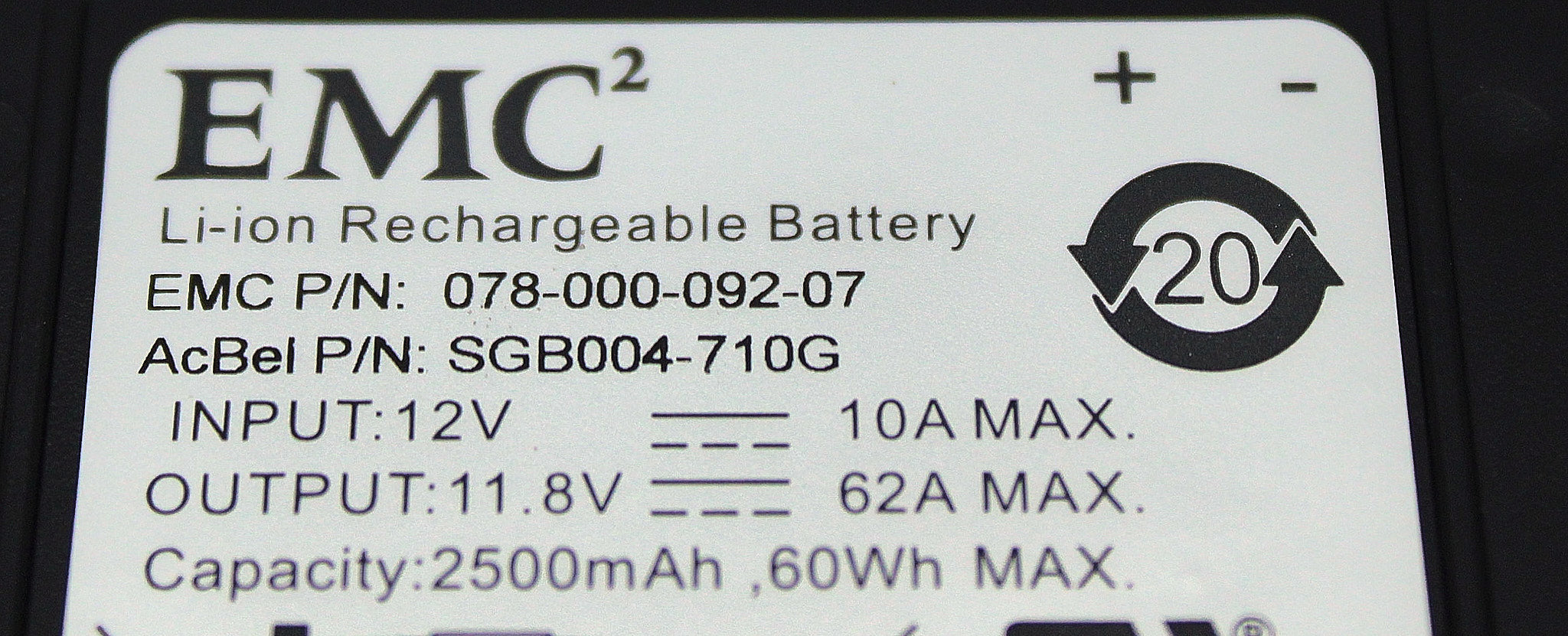 EMC 078-000-092-07 Battery Backup VNX5200 / VNX5400