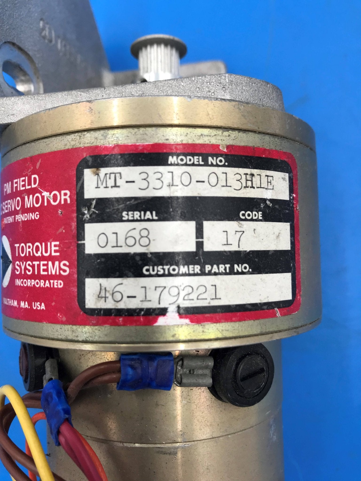 Field Servo Motor DC (46-179221/MT-3310-013H1E GE